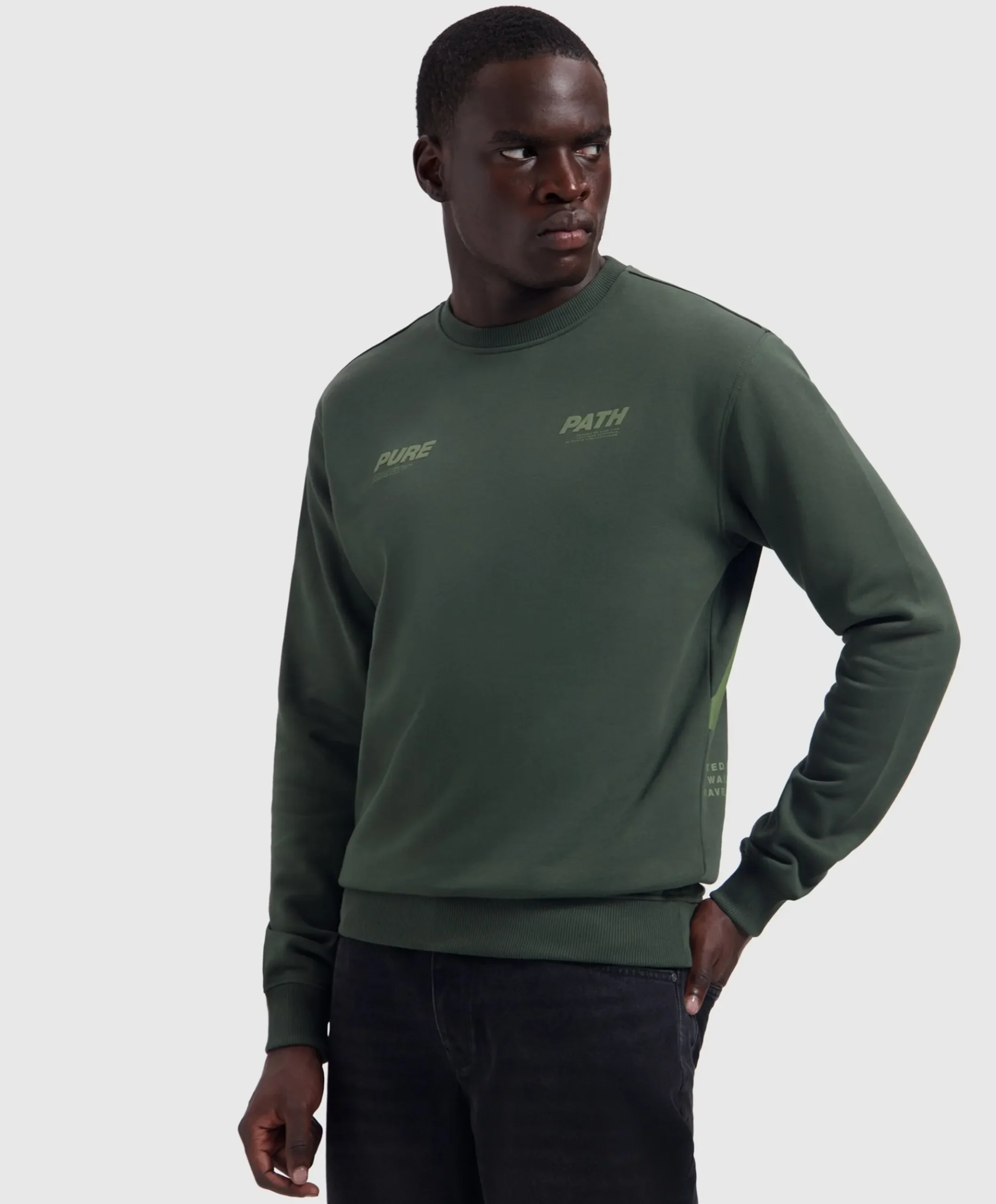 Heren sweater groen