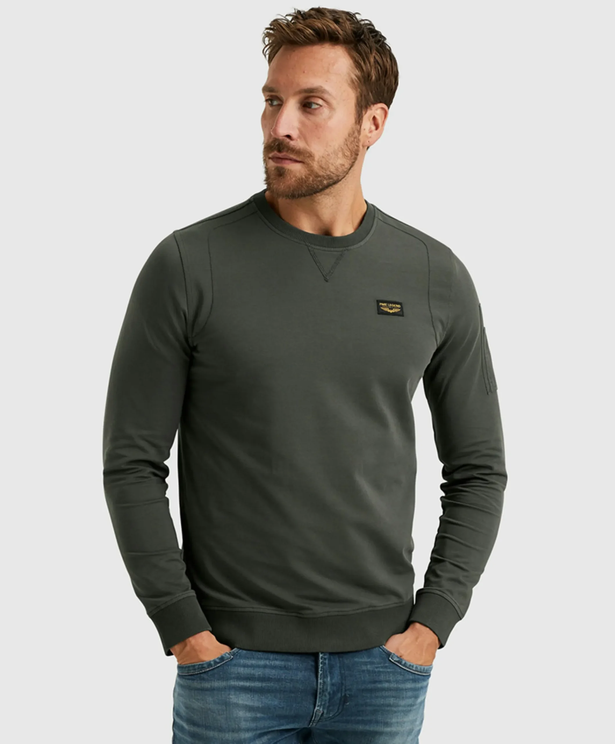 Heren sweater groen