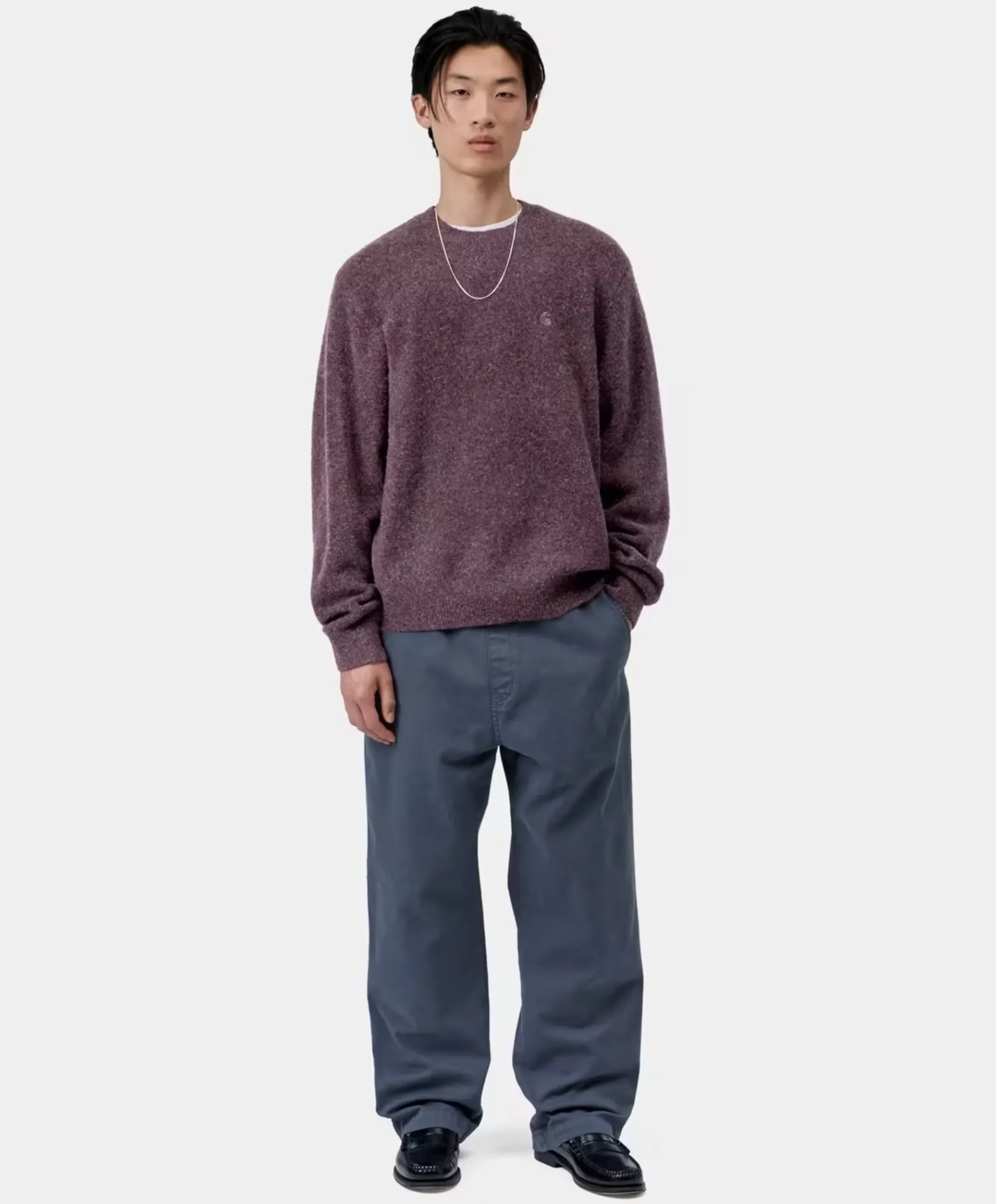 Heren sweater paars
