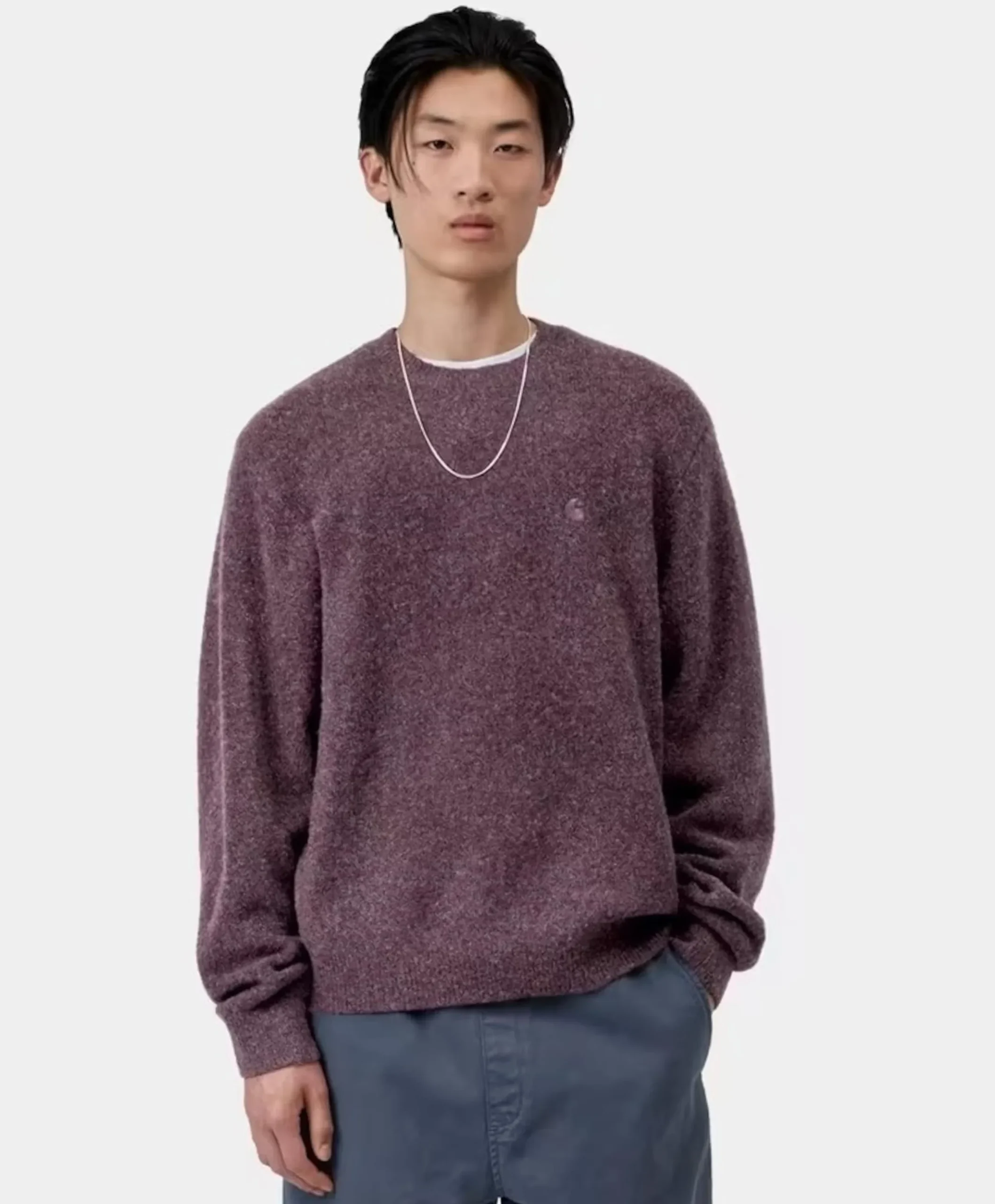 Heren sweater paars