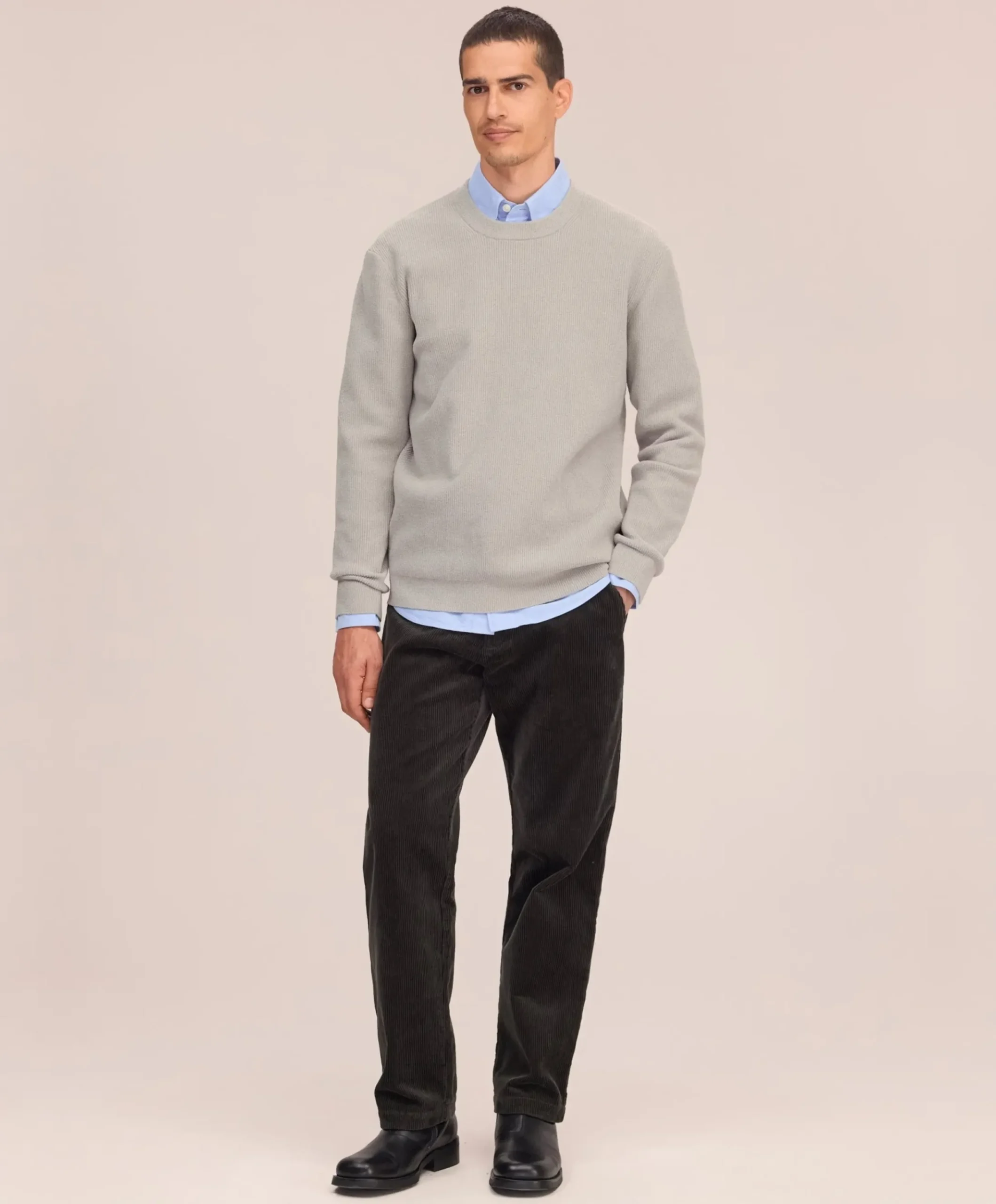 Heren trui beige
