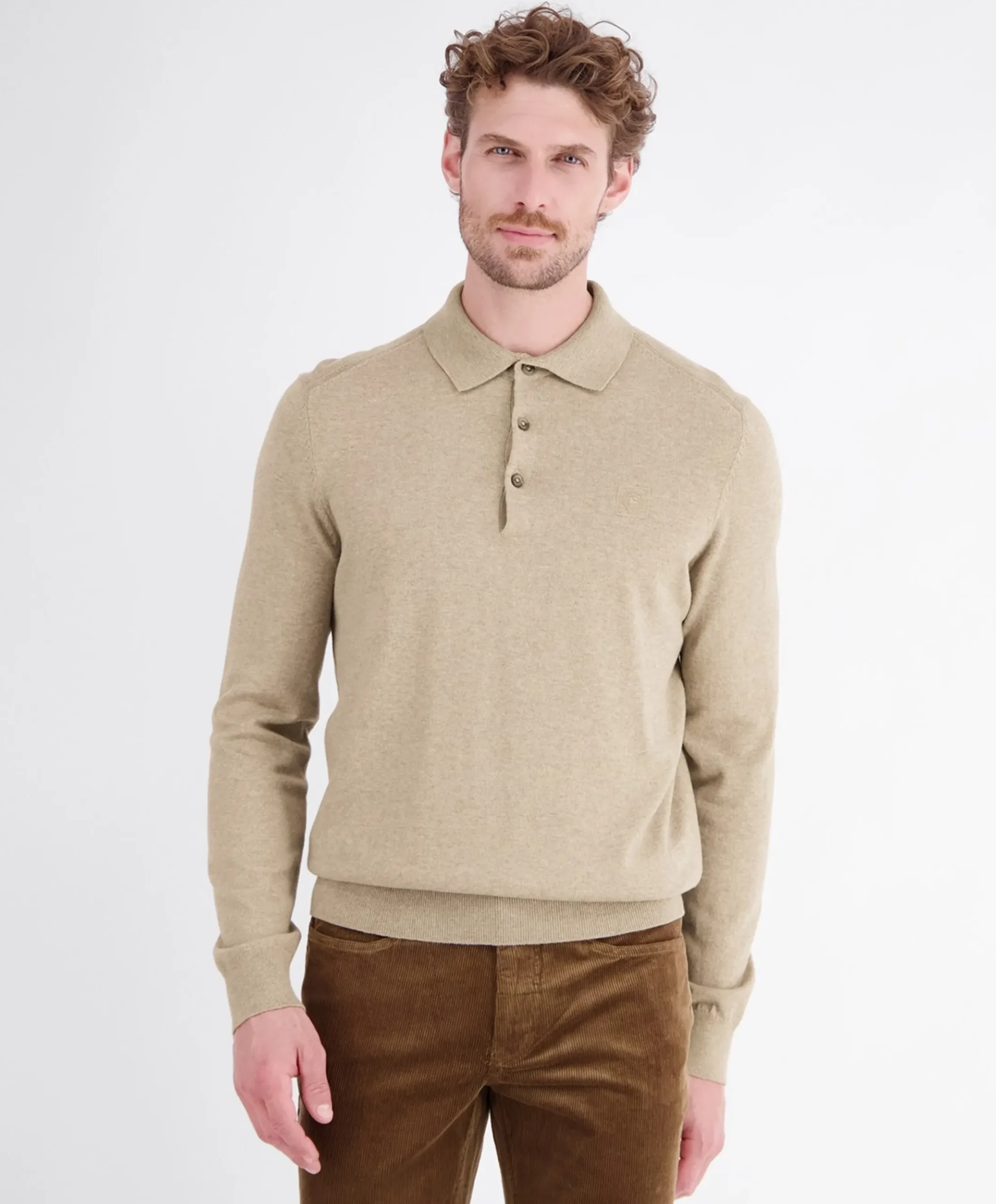 Heren trui beige