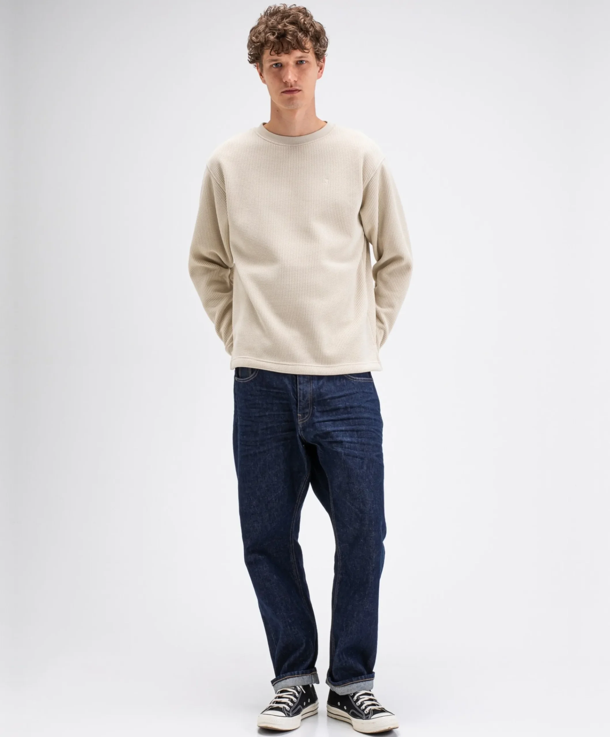 Heren trui beige