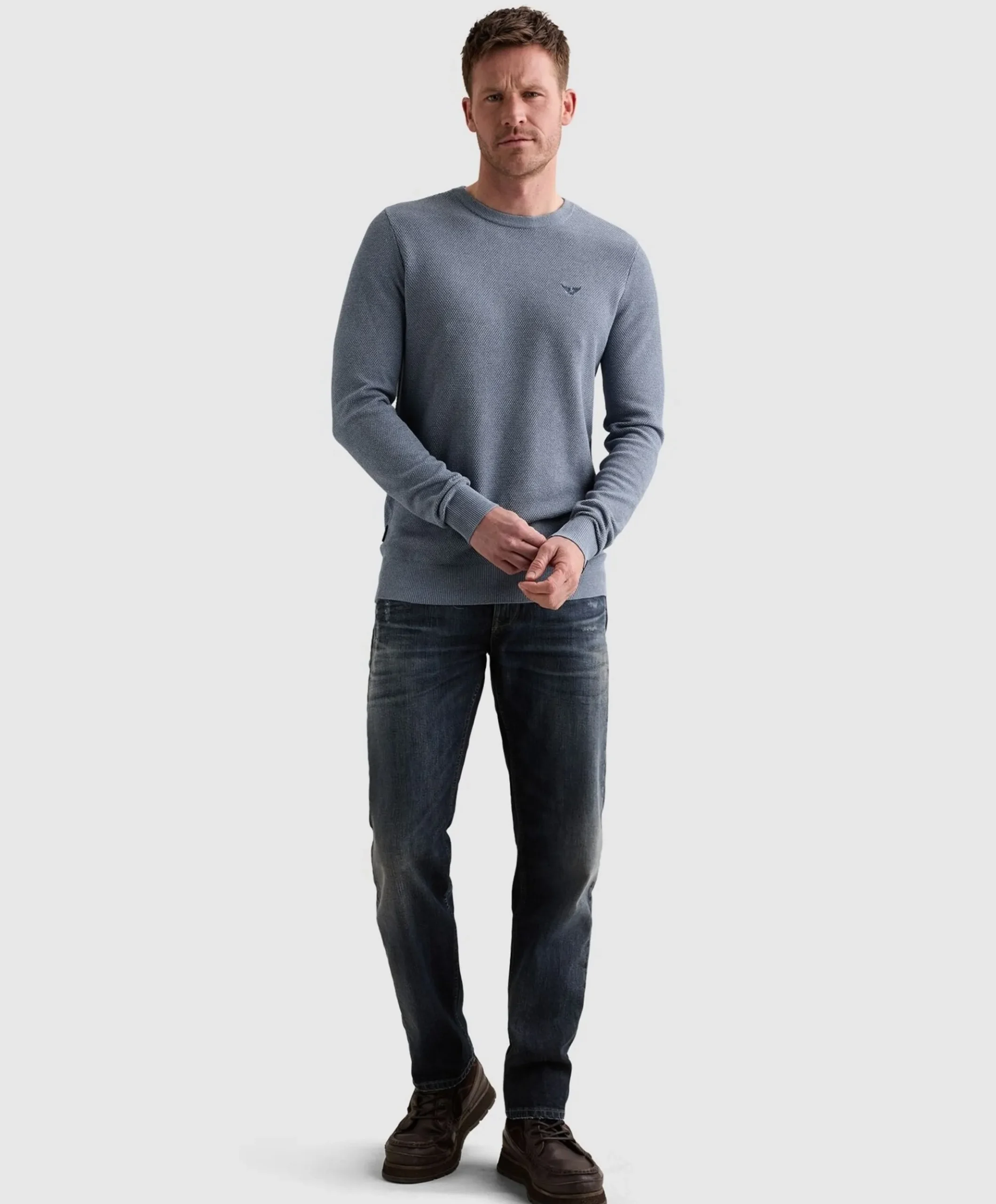 Heren trui blauw