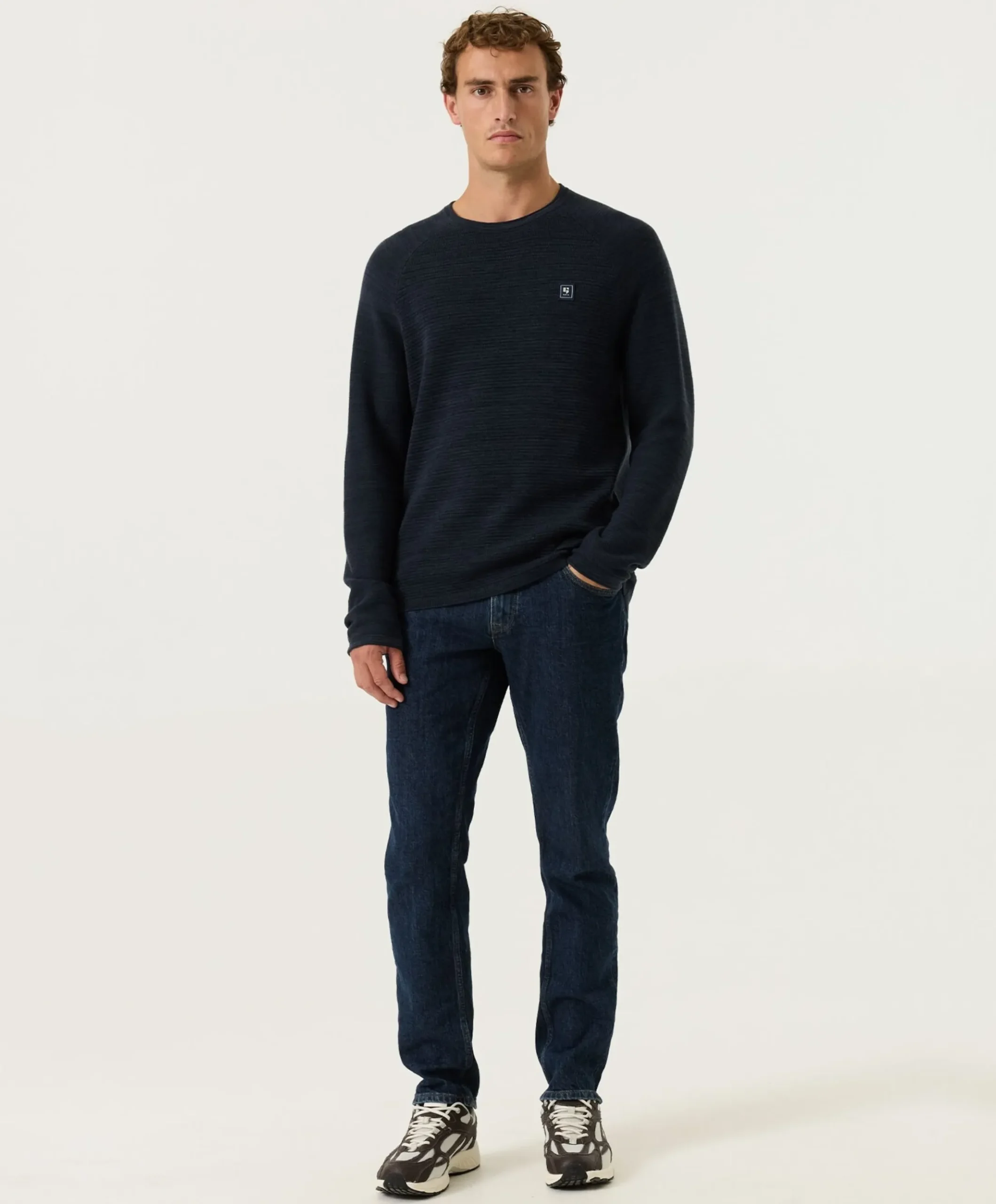 Heren trui blauw