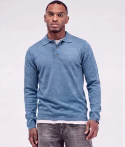 Heren trui blauw
