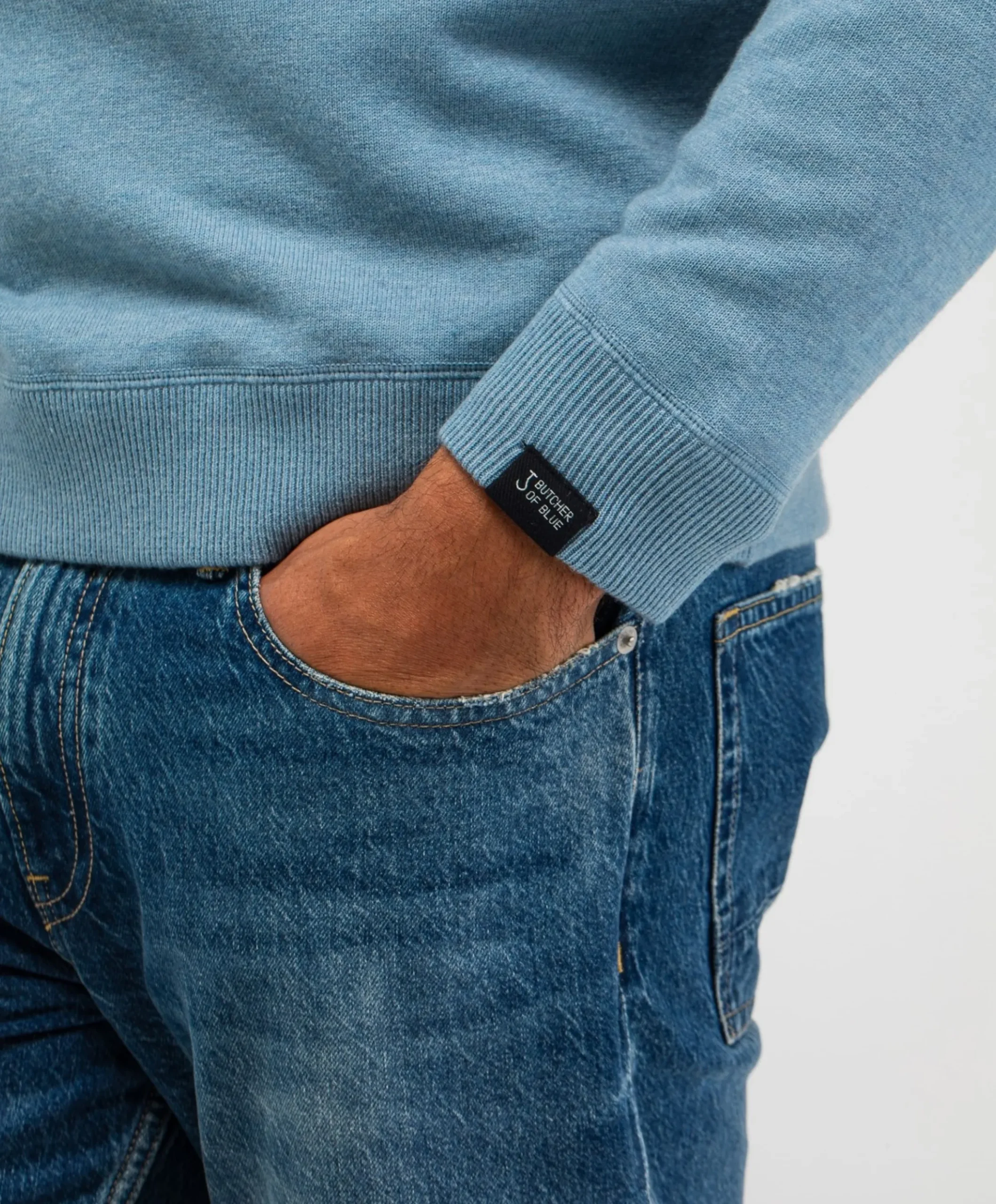 Heren trui blauw