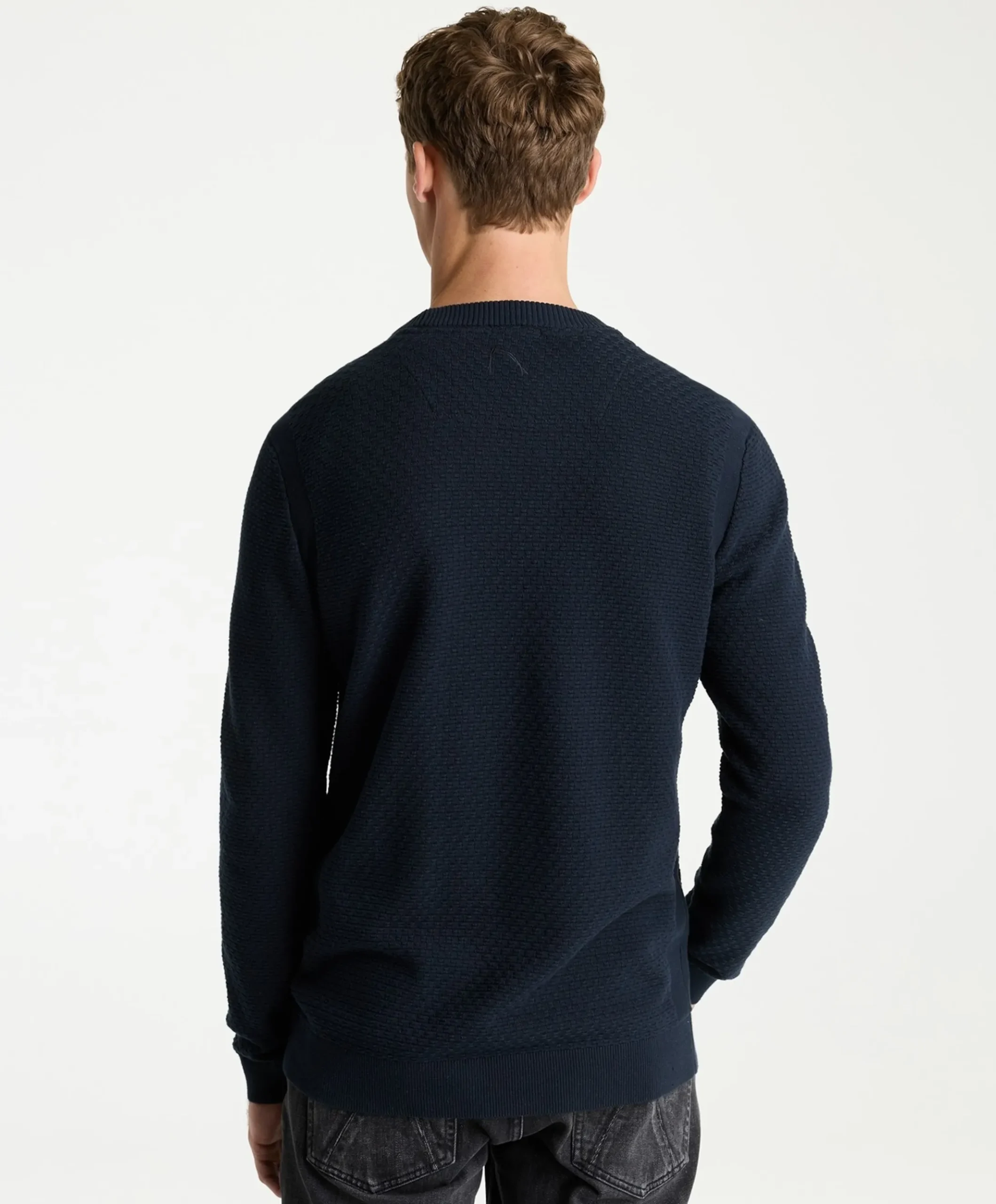 Heren trui blauw