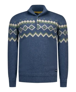 Heren trui blauw
