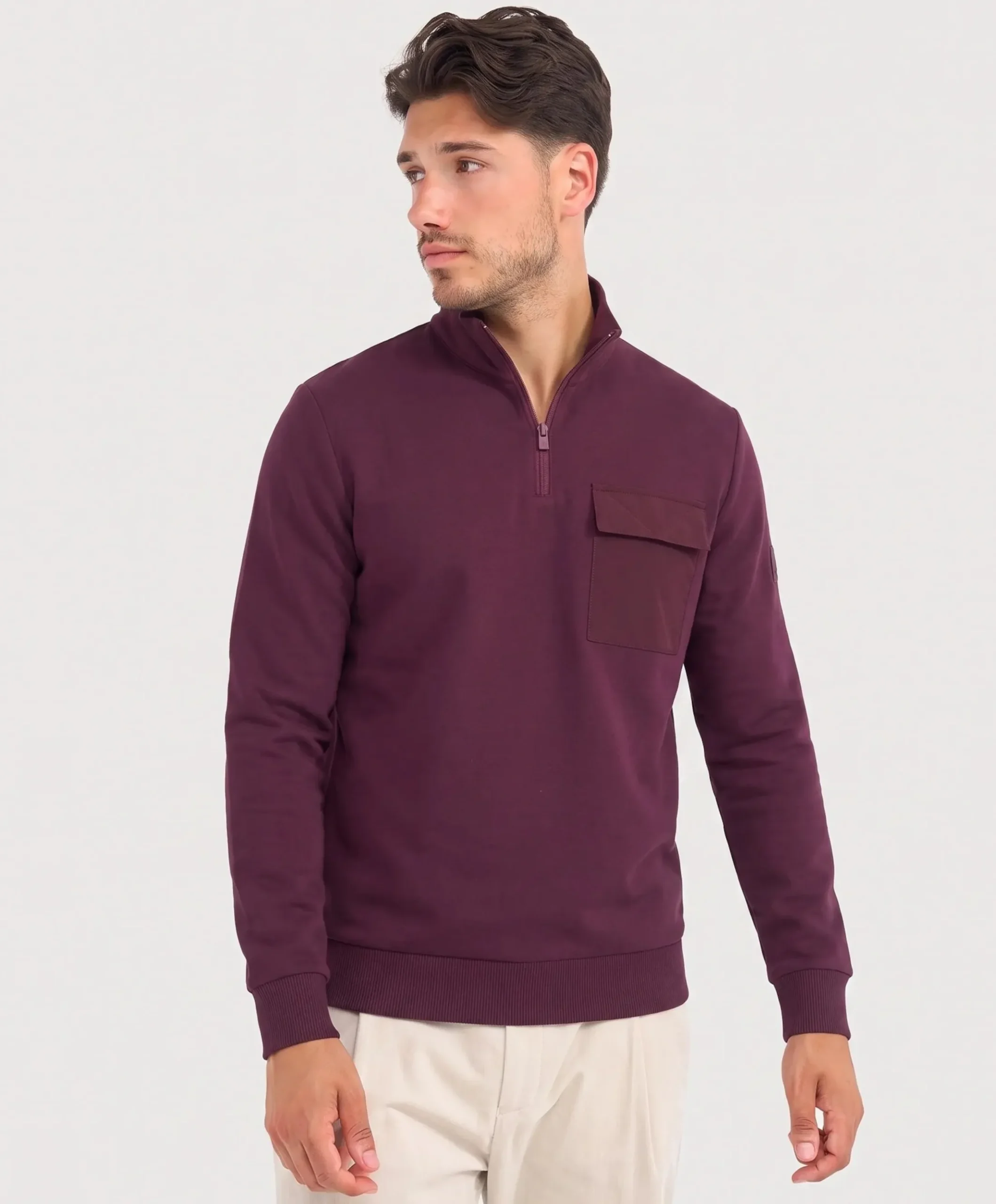 Heren trui bordeaux