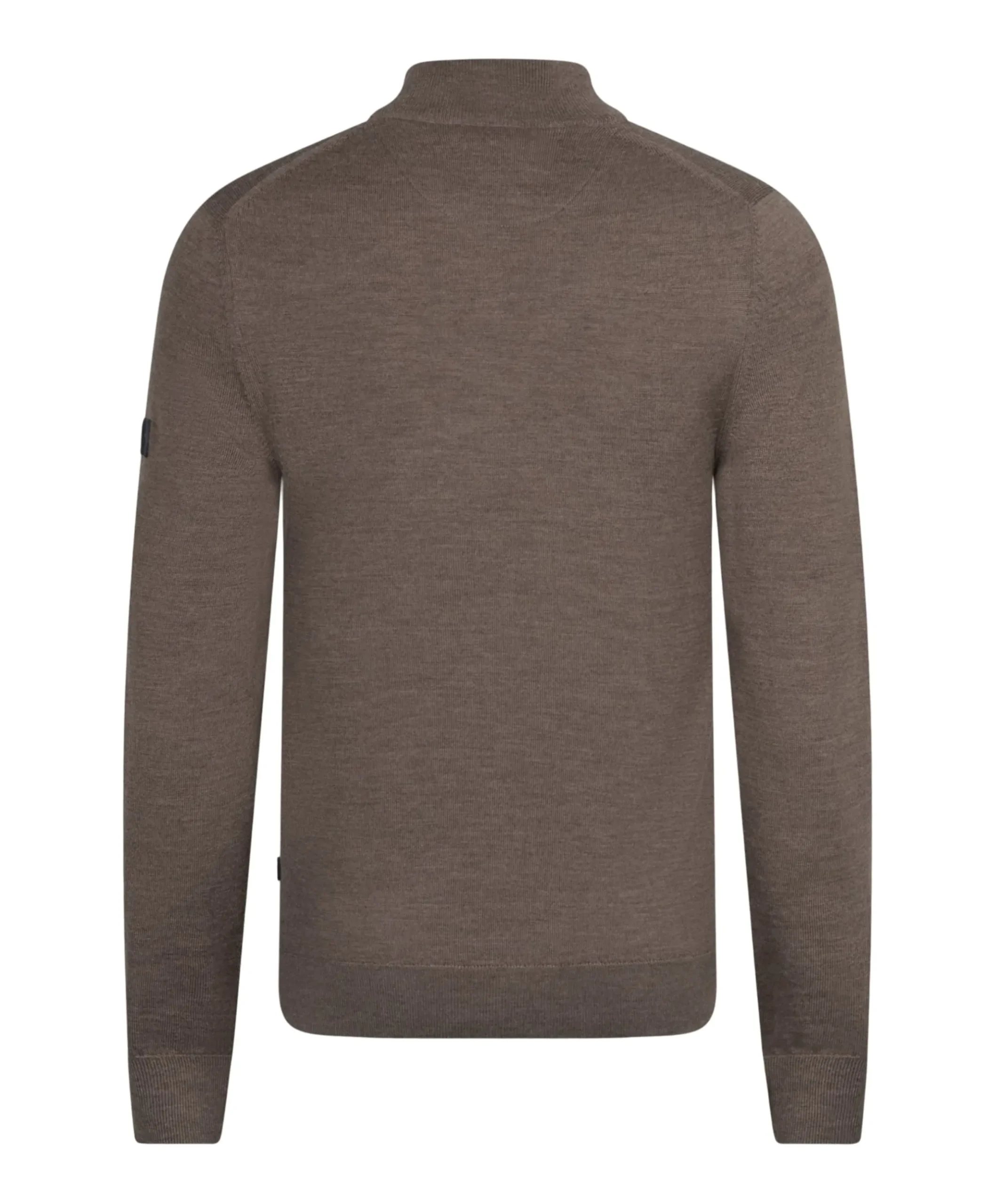 Heren trui met rits beige