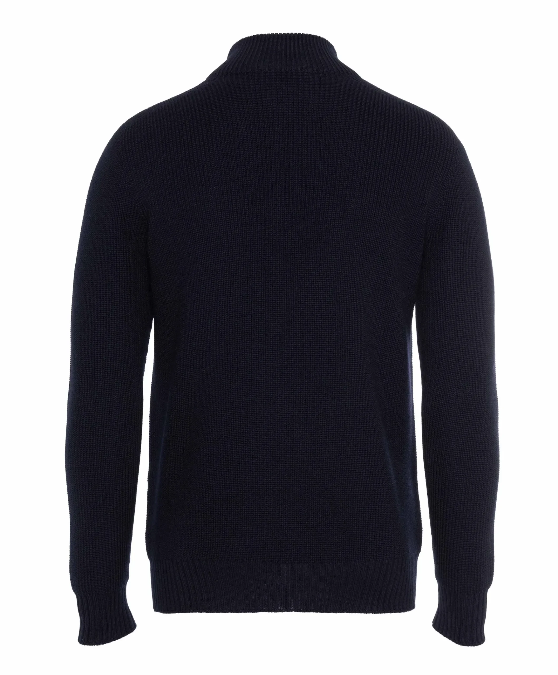 Heren trui met rits blauw