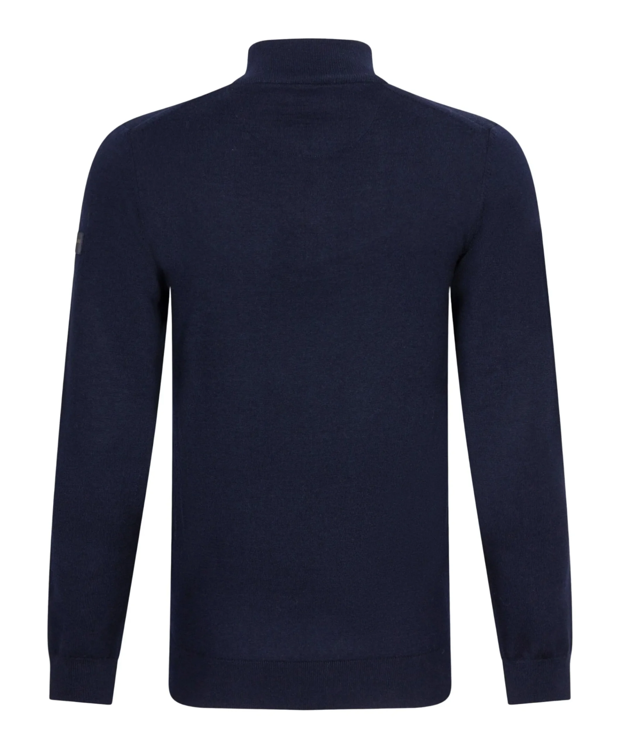 Heren trui met rits blauw