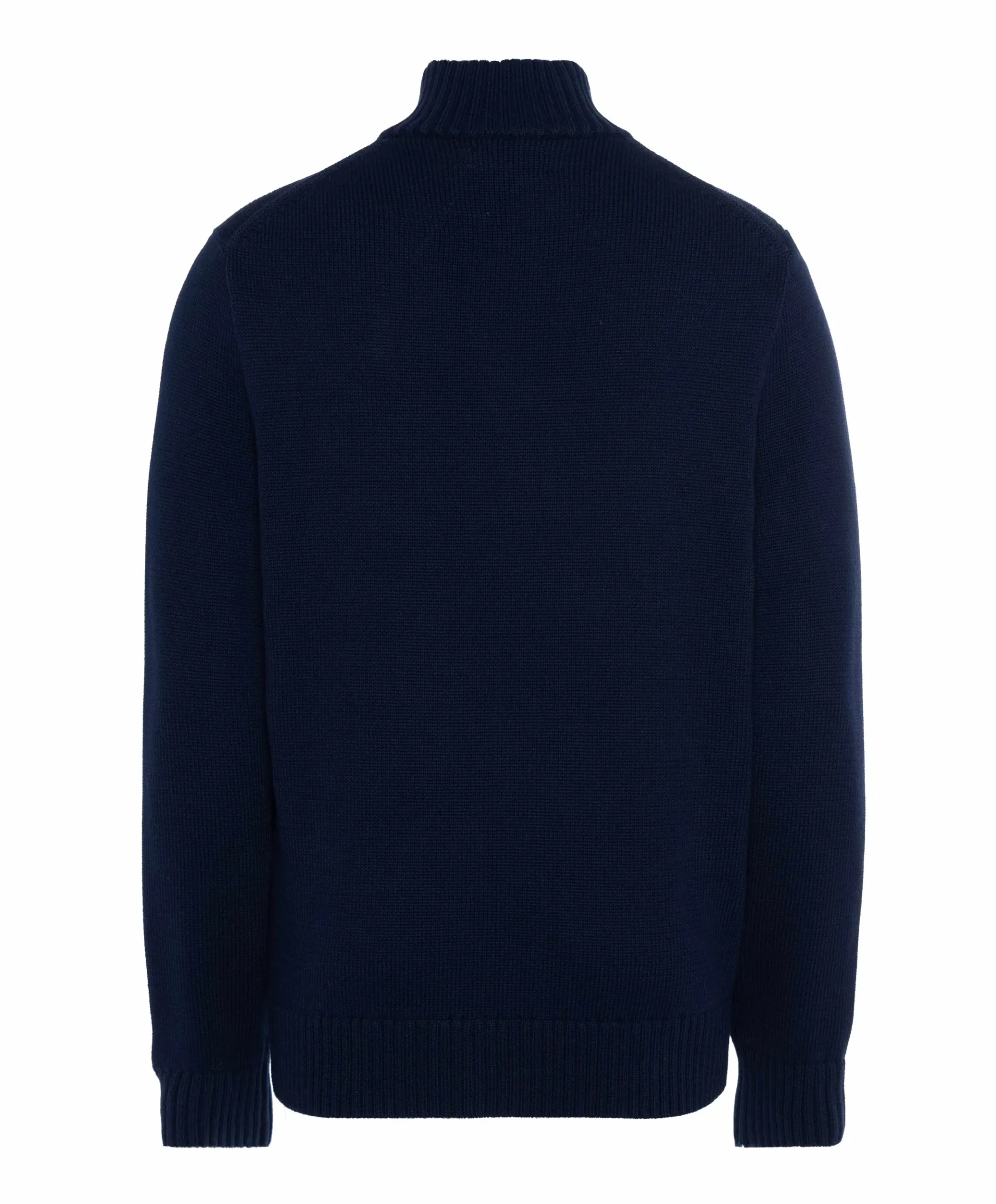 Heren trui met rits blauw