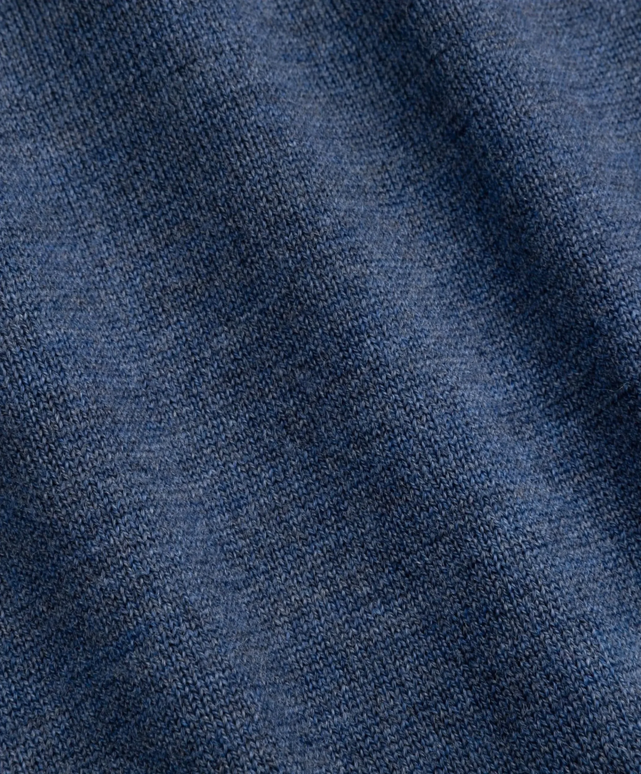 Heren trui met rits blauw