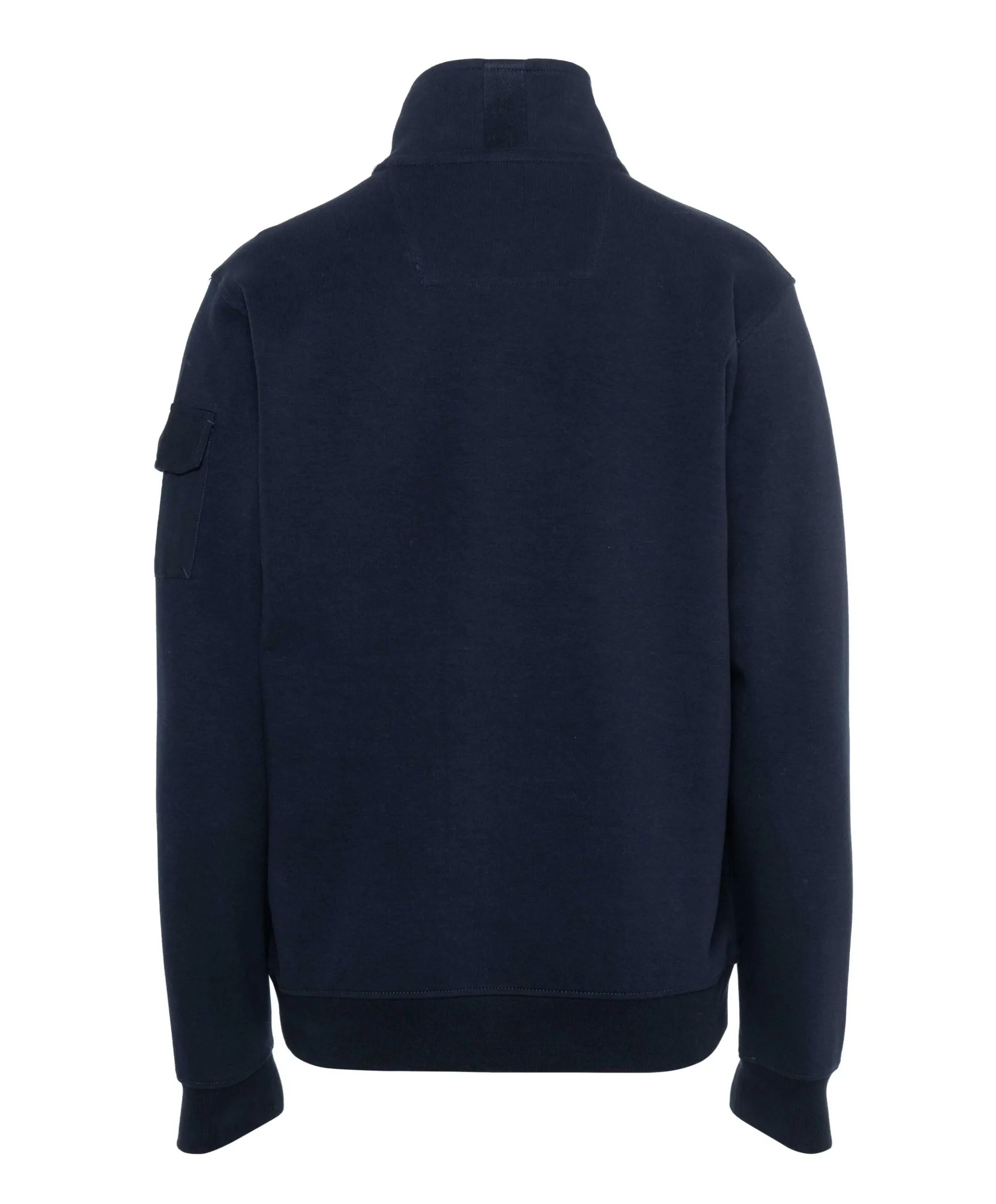 Heren trui met rits blauw