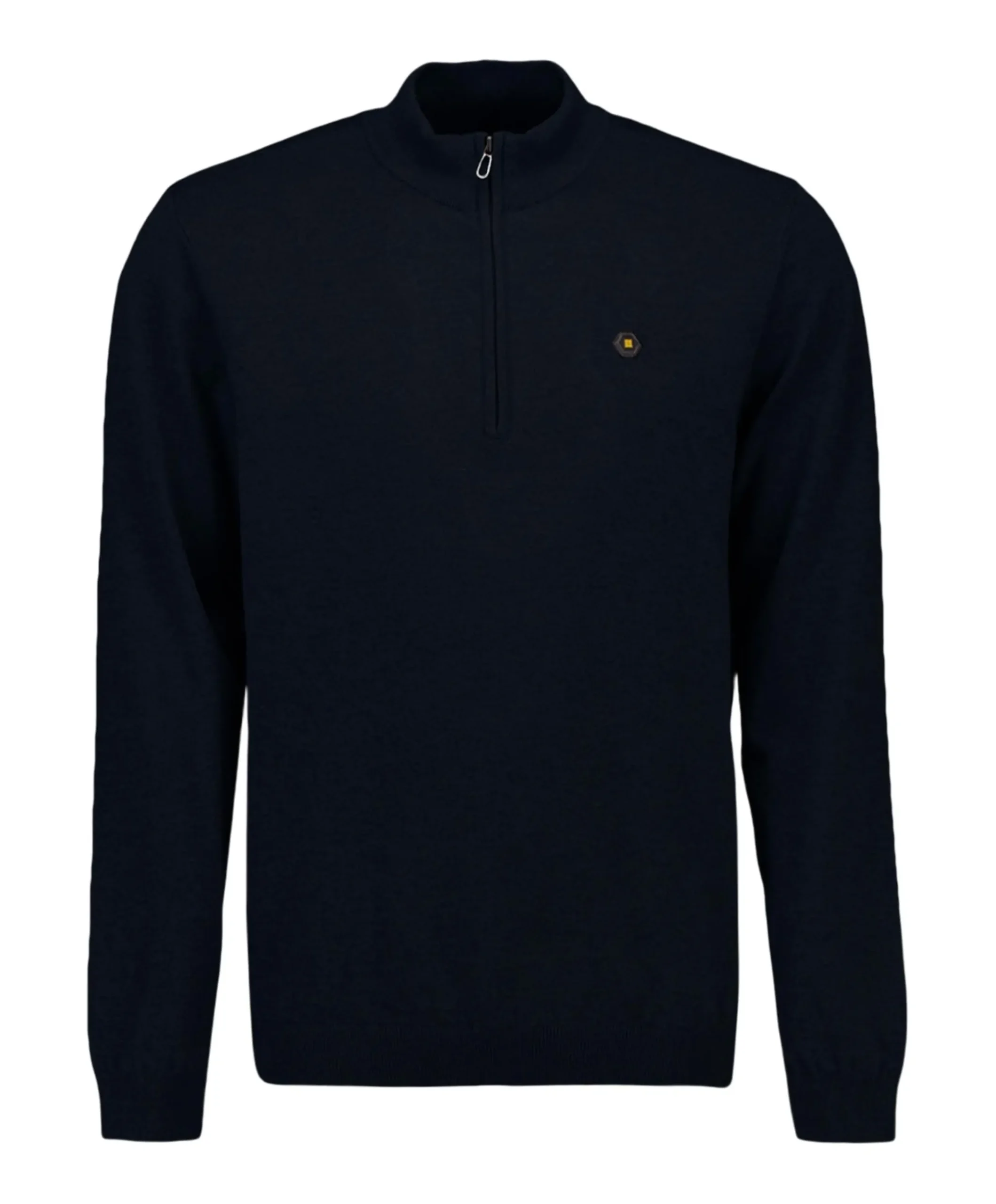 Heren trui met rits blauw