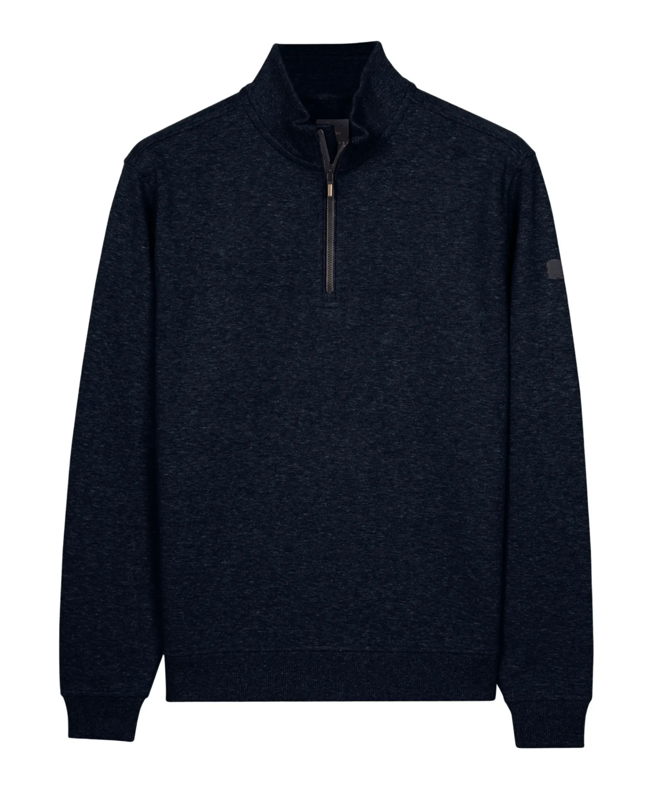 Heren trui met rits blauw