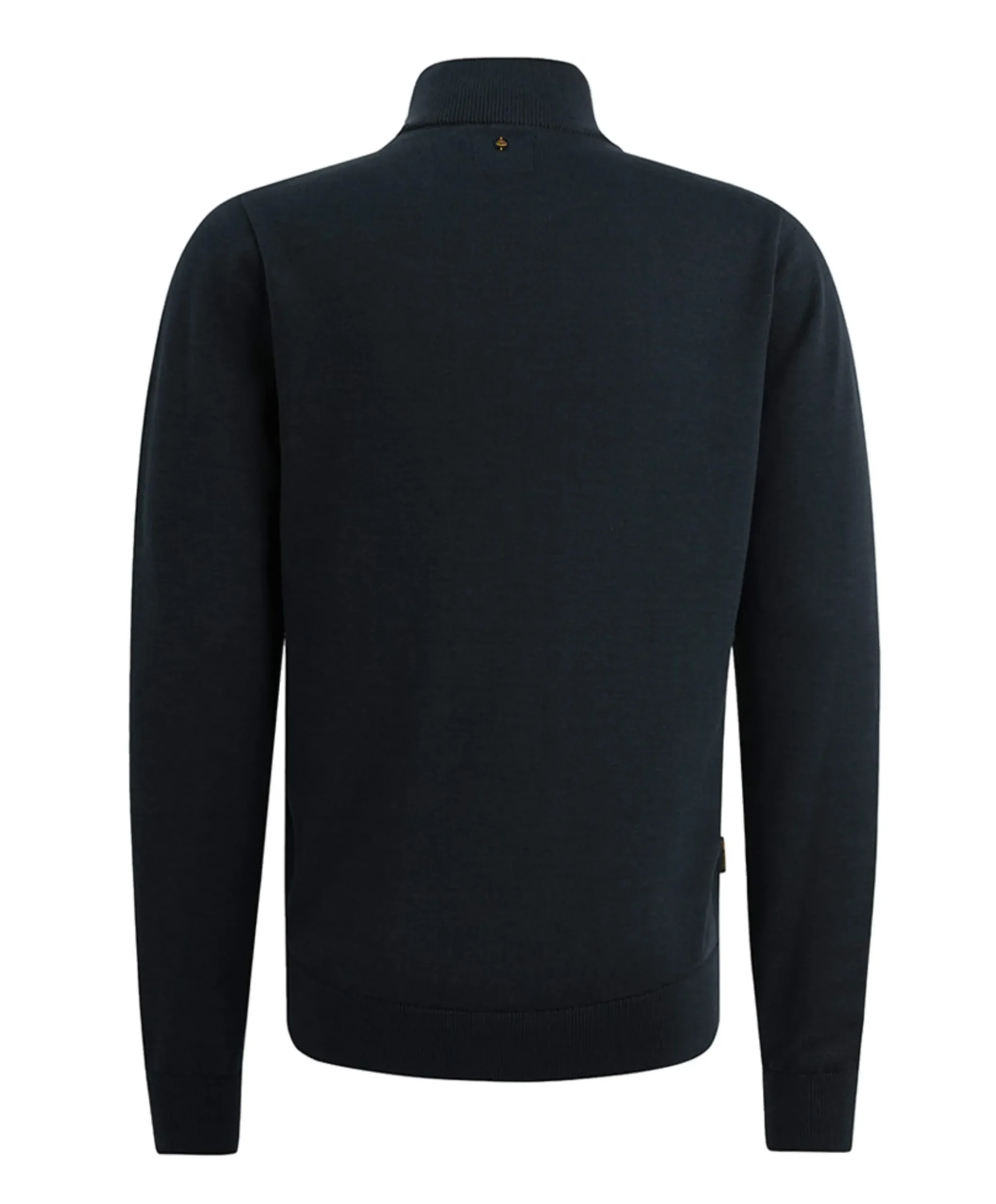 Heren trui met rits blauw