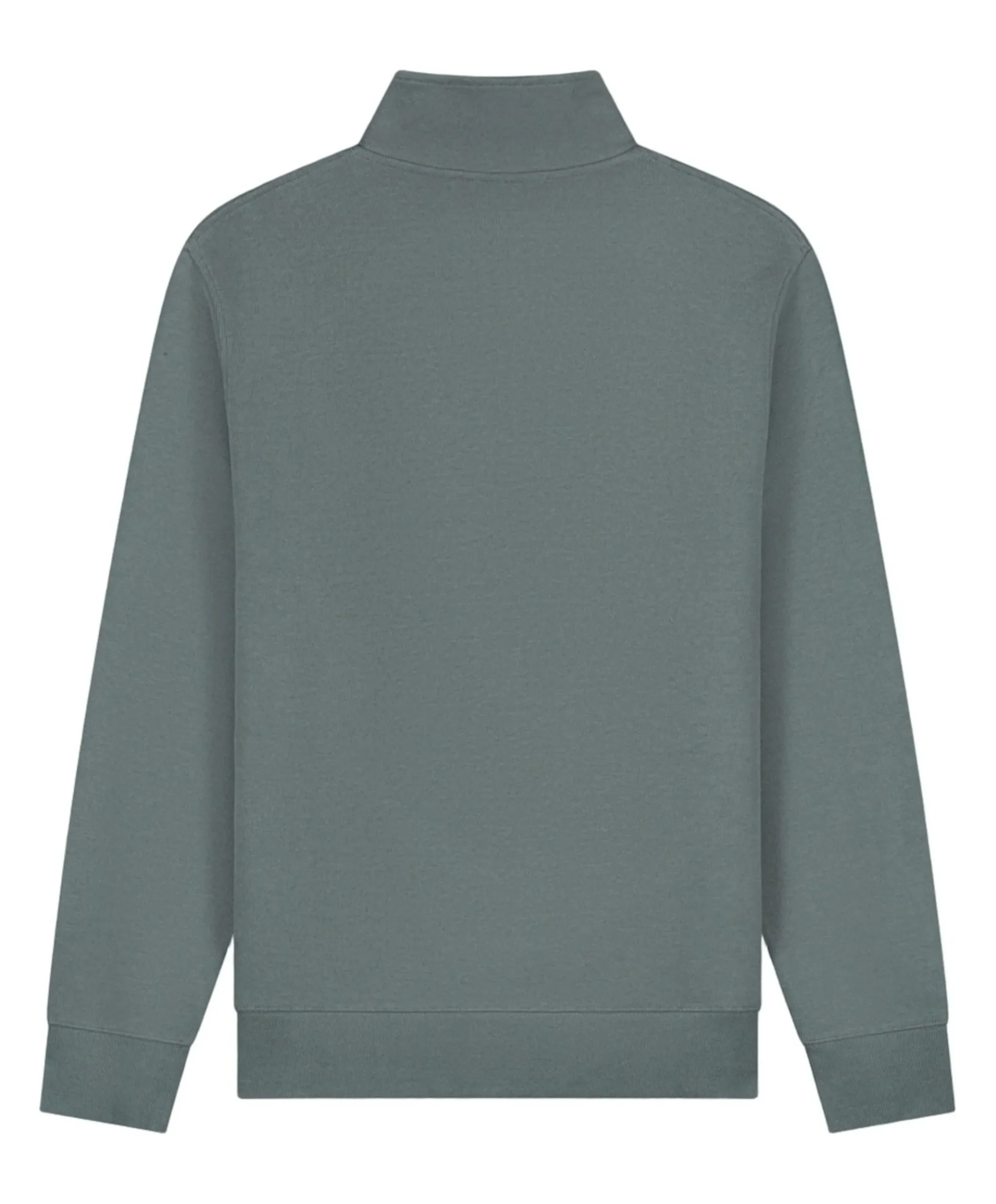 Heren trui met rits groen