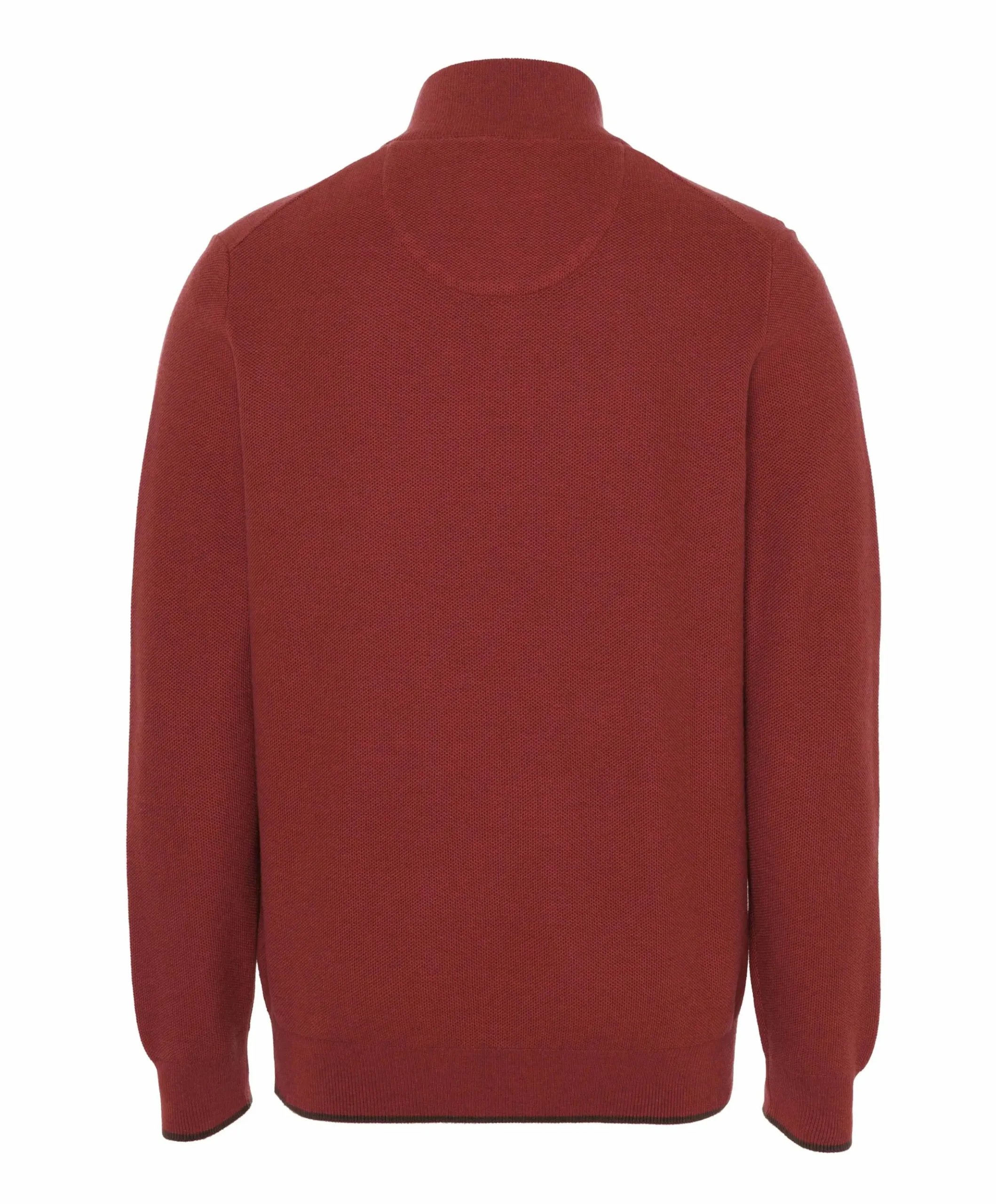 Heren trui met rits rood