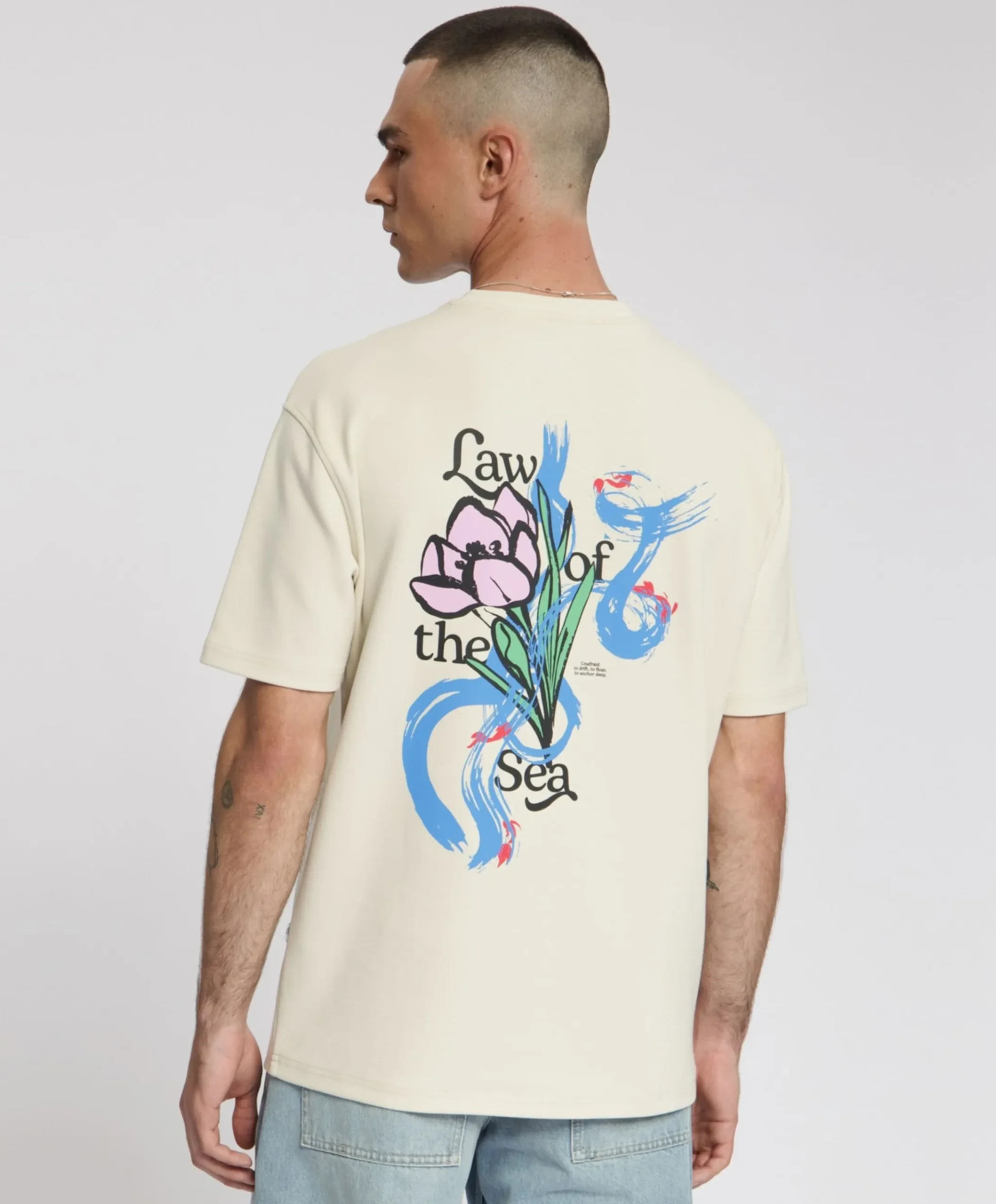 Heren T-shirt beige