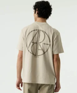 Heren T-shirt beige