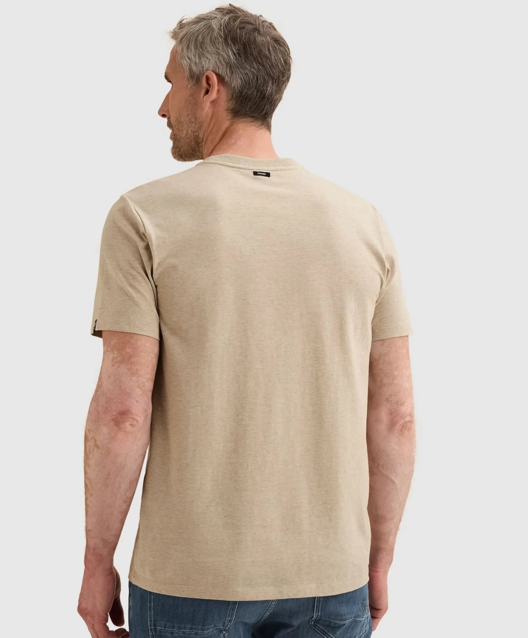 Heren T-shirt beige
