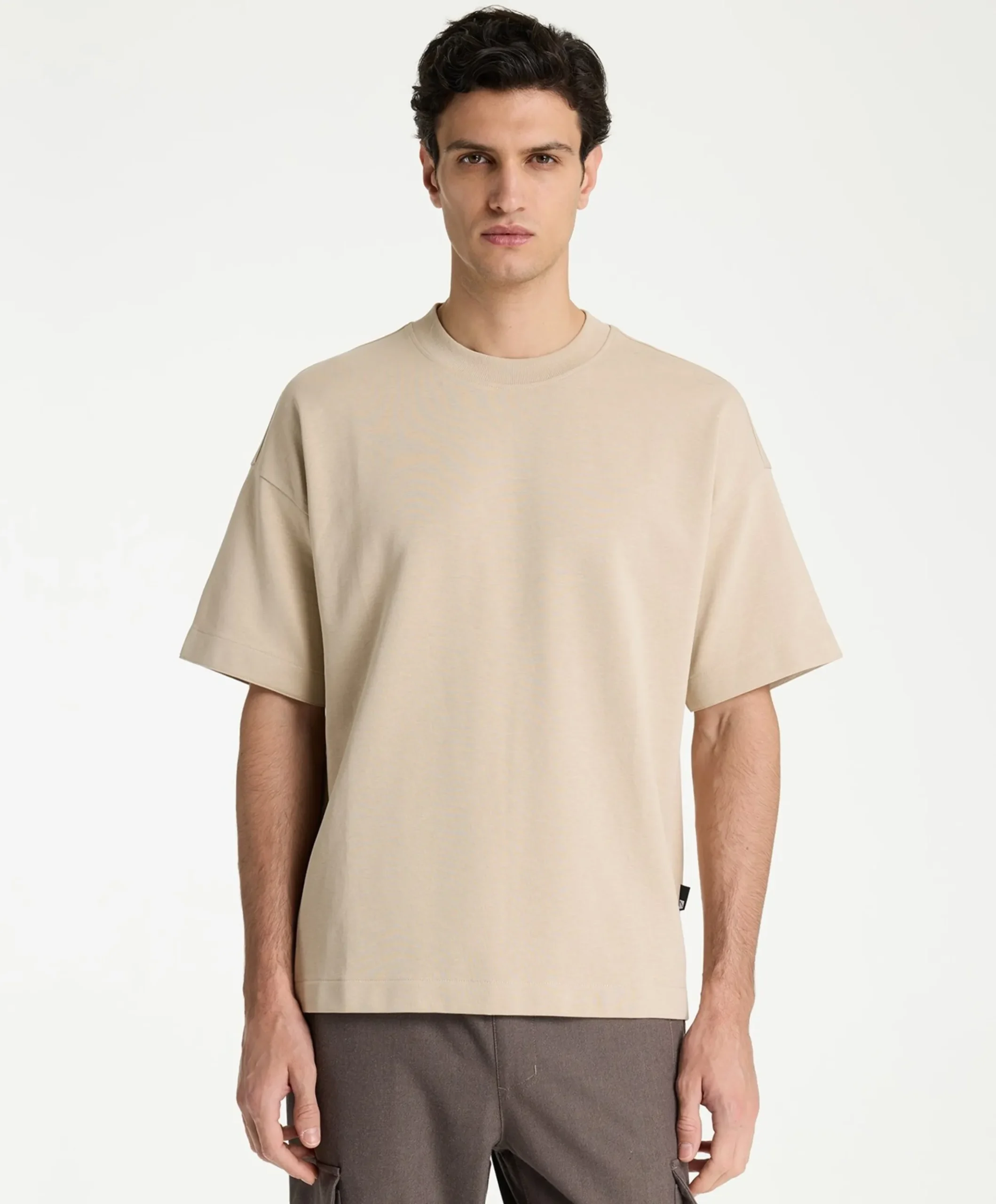 Heren T-shirt beige