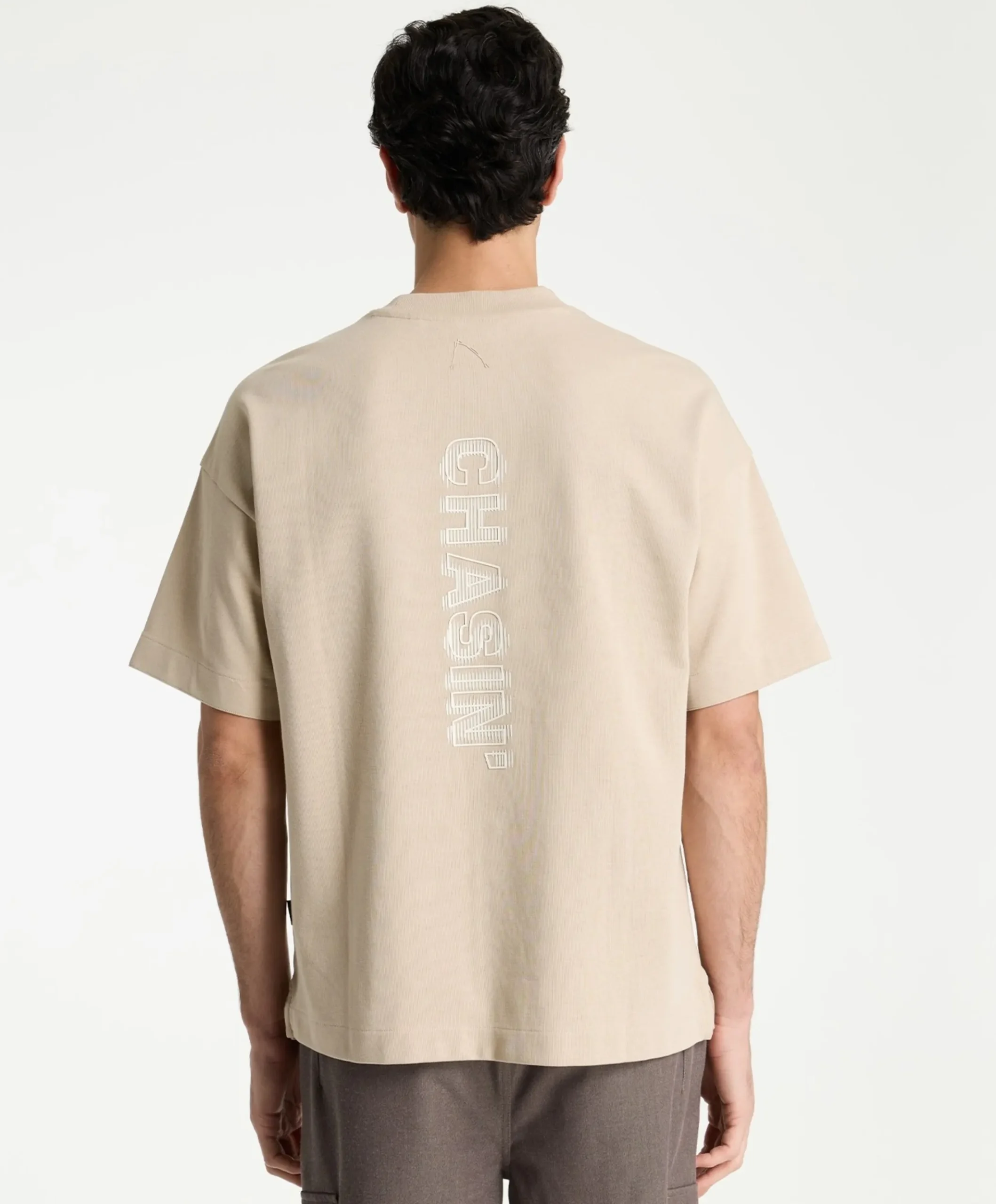 Heren T-shirt beige