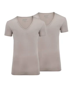 Heren T-shirt beige
