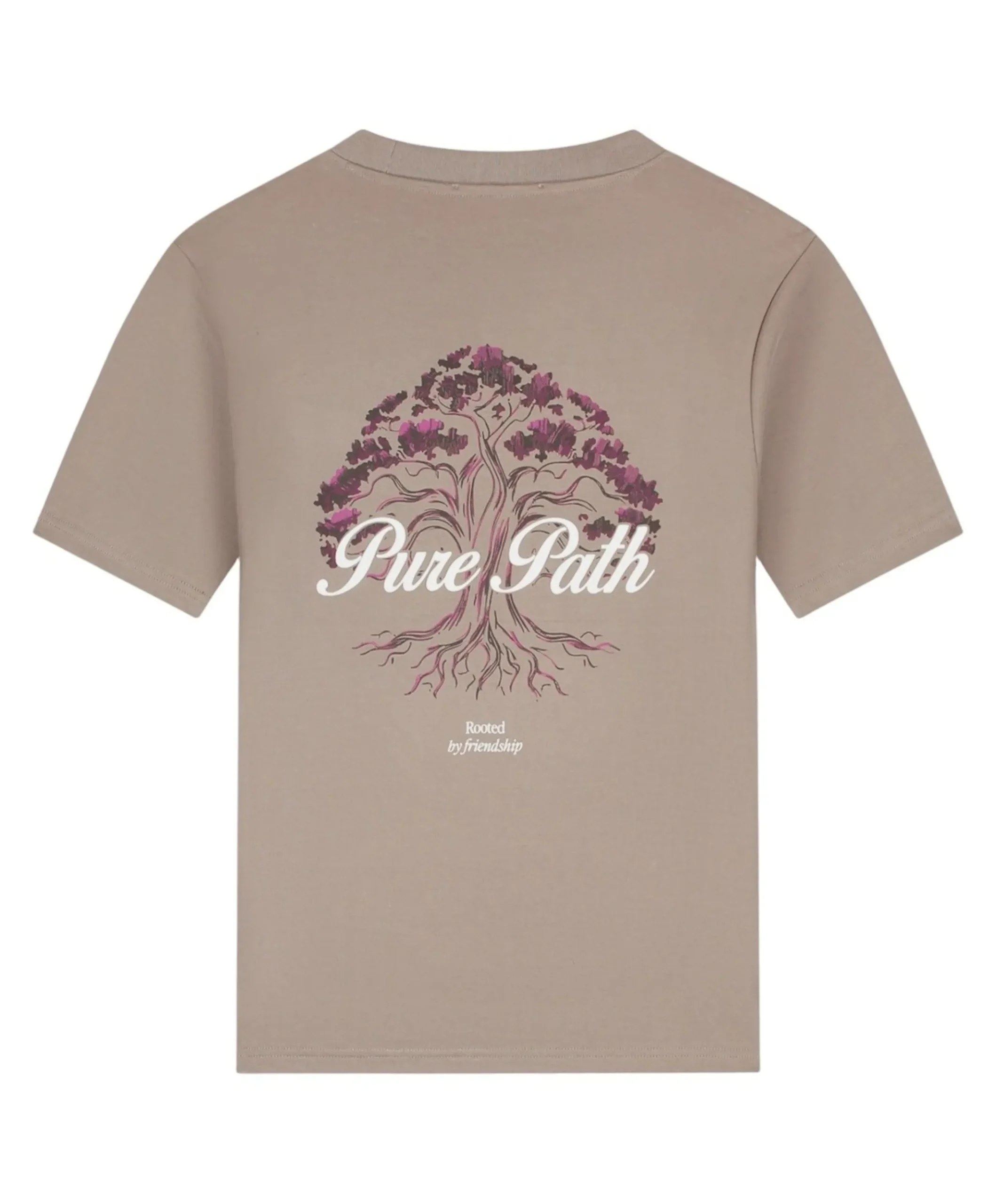Heren T-shirt beige