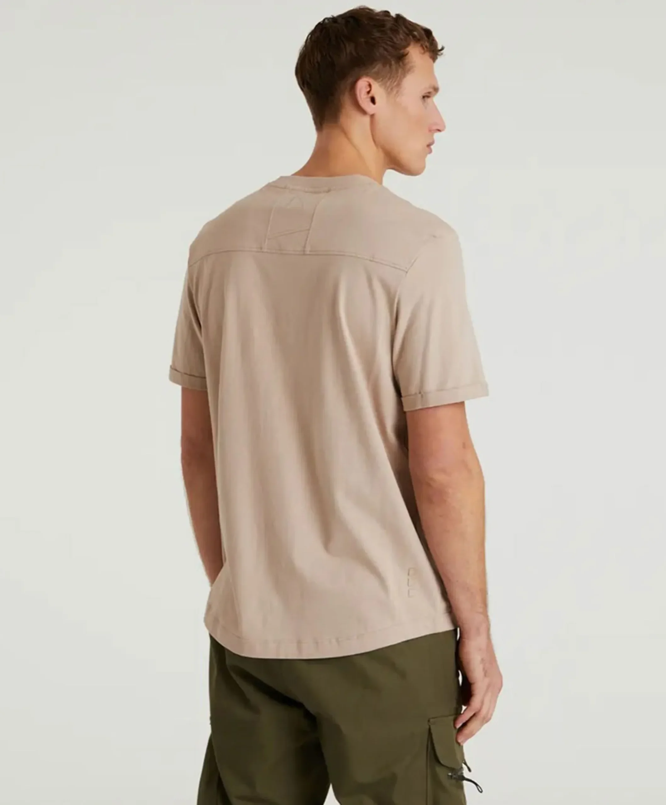 Heren T-shirt beige