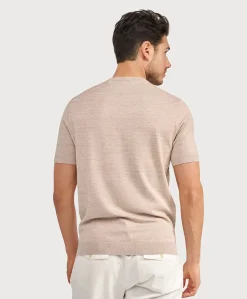 Heren T-shirt beige