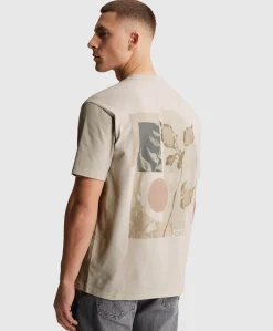 Heren T-shirt beige