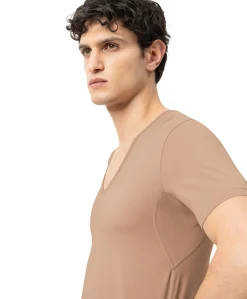 Heren T-shirt beige