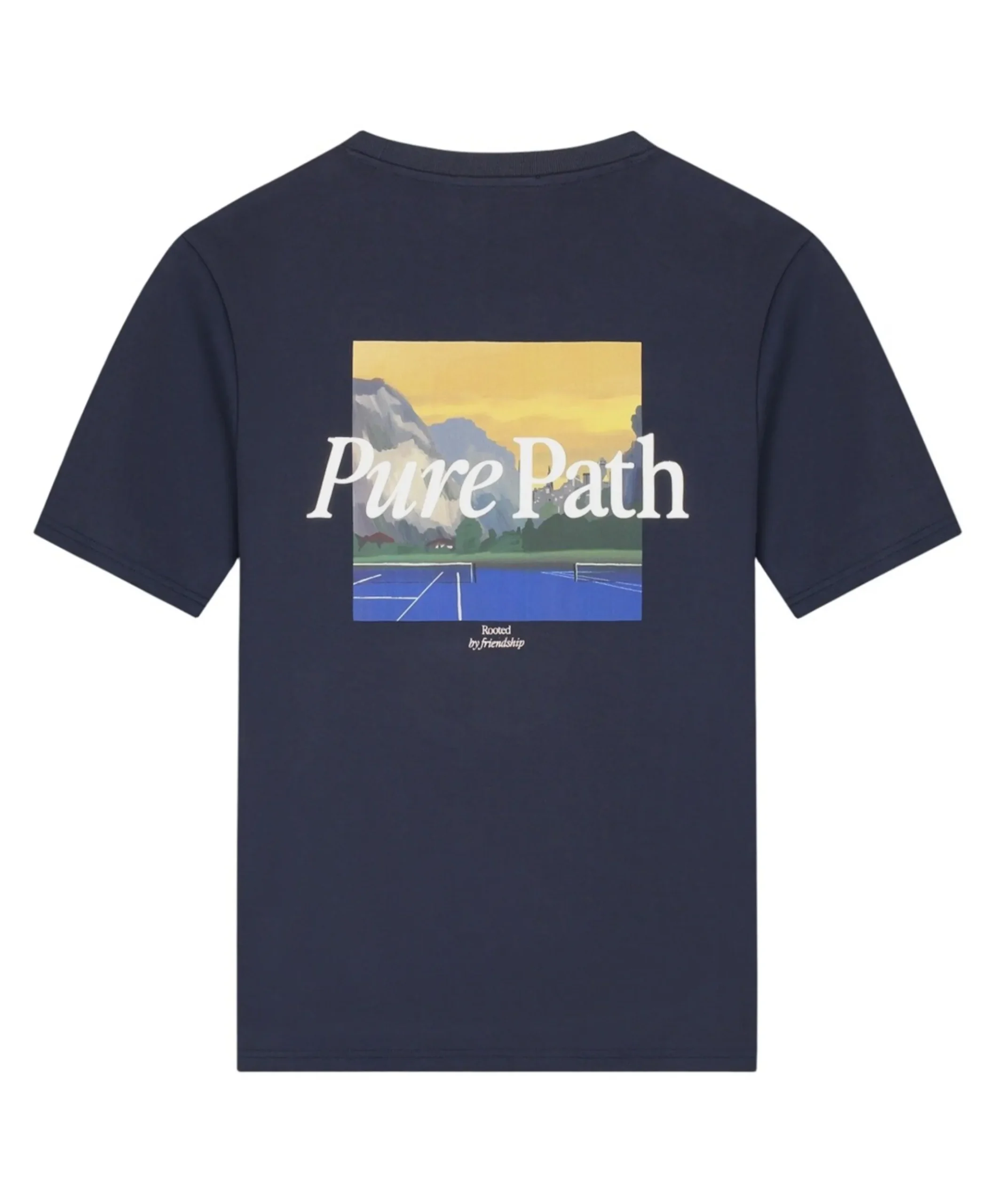 Heren T-shirt blauw
