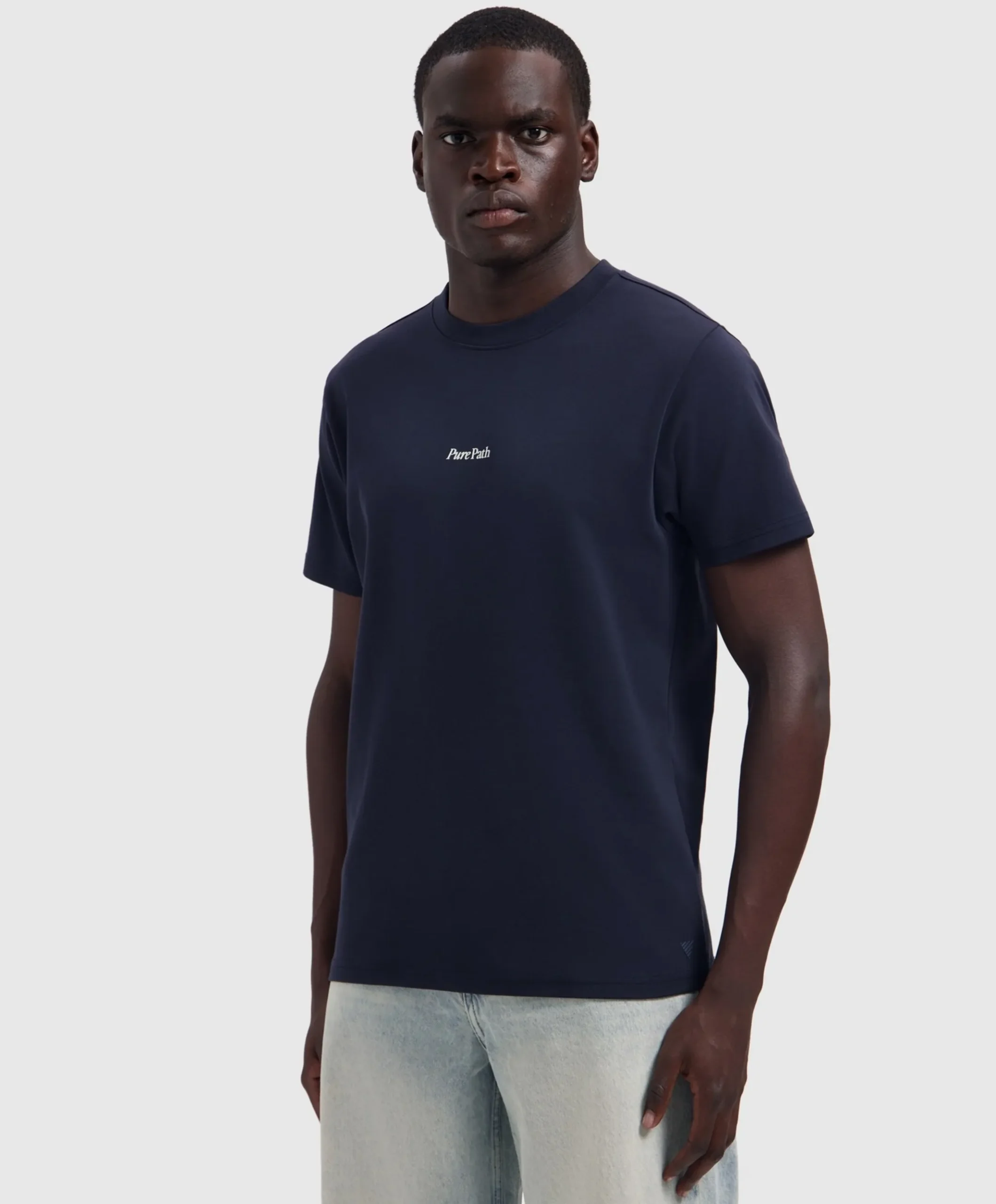 Heren T-shirt blauw