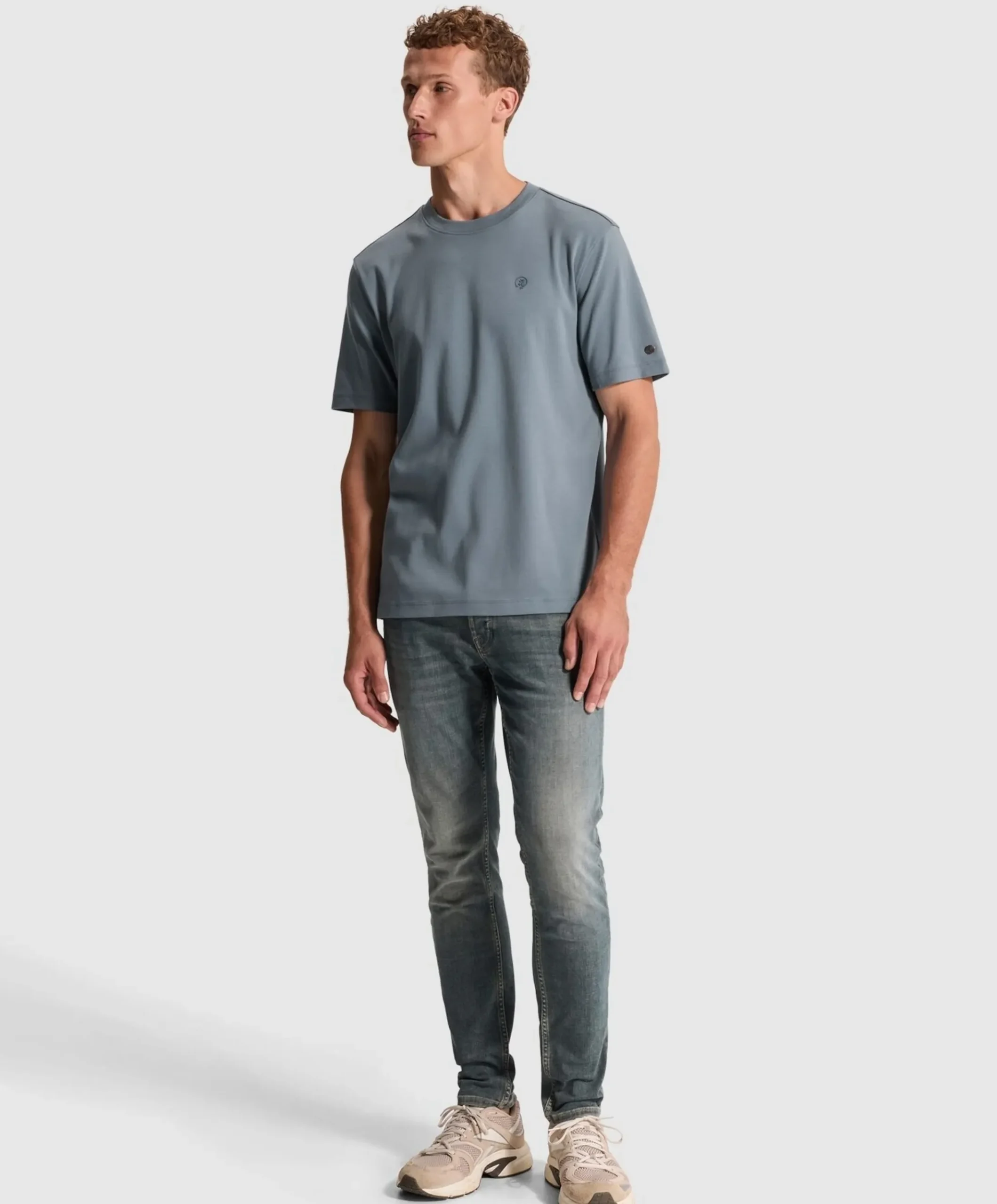 Heren T-shirt blauw
