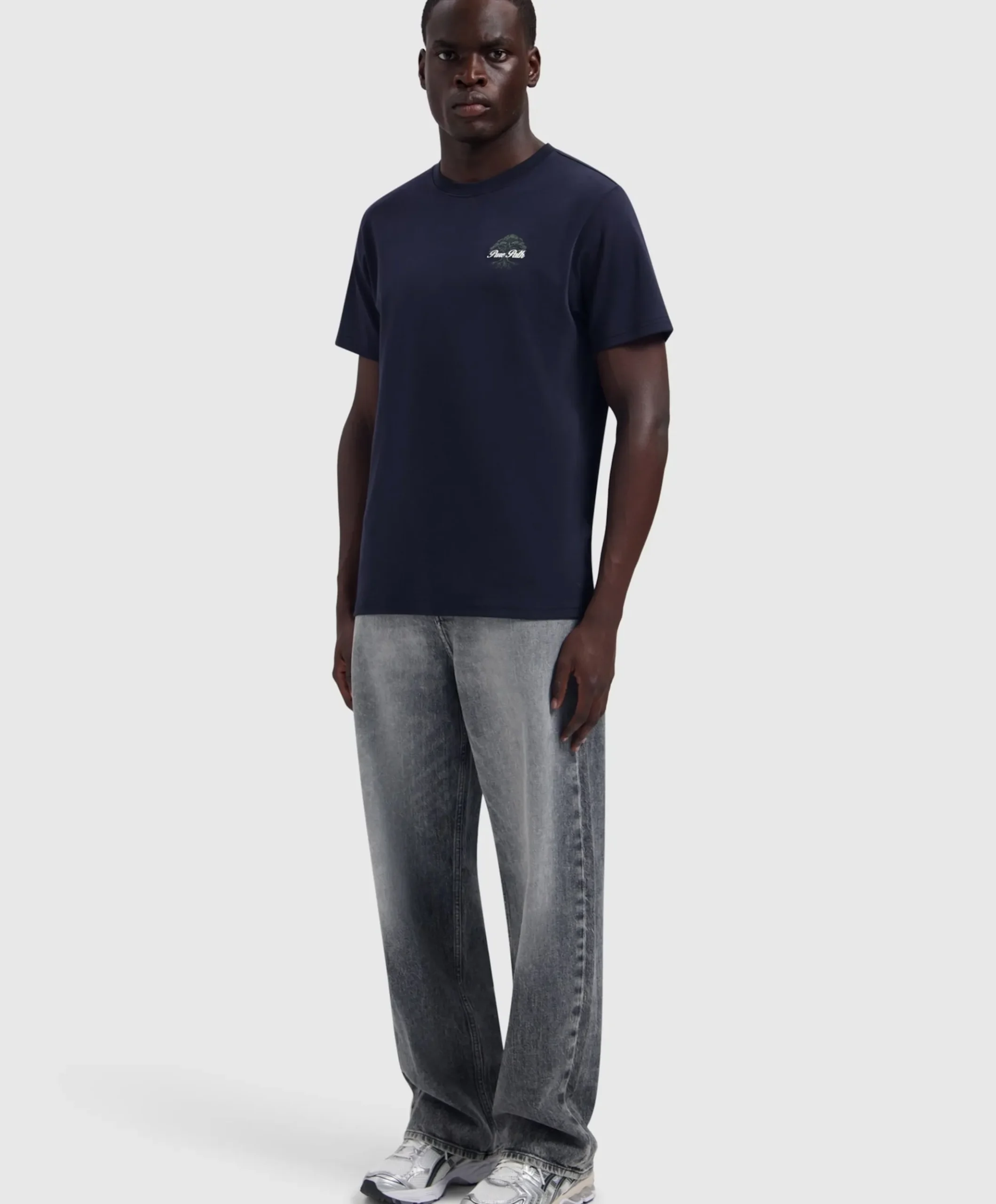 Heren T-shirt blauw
