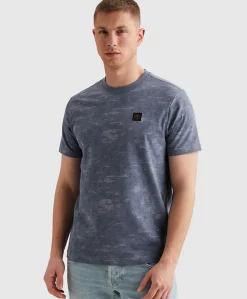 Heren T-shirt blauw