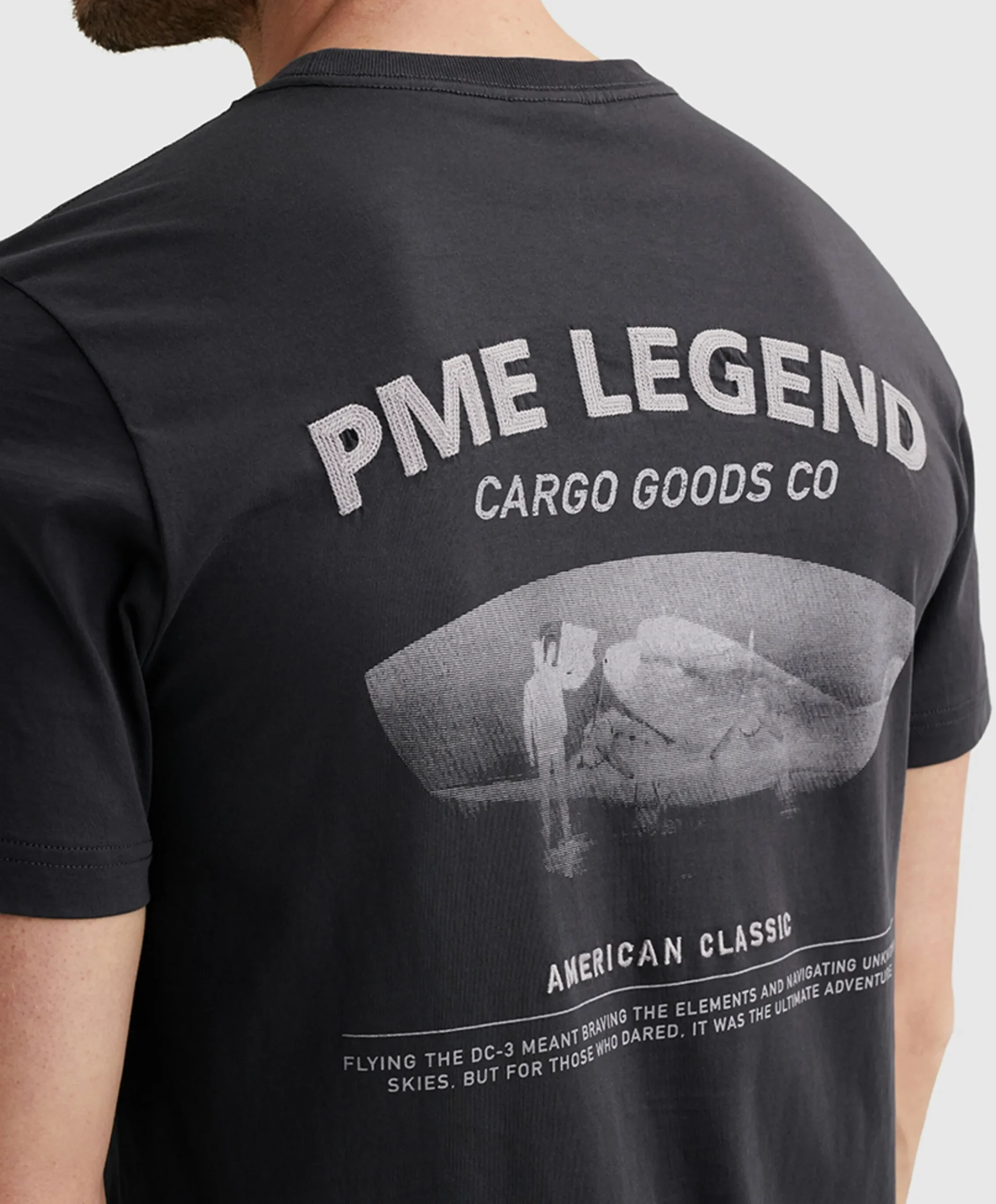 Heren T-shirt blauw
