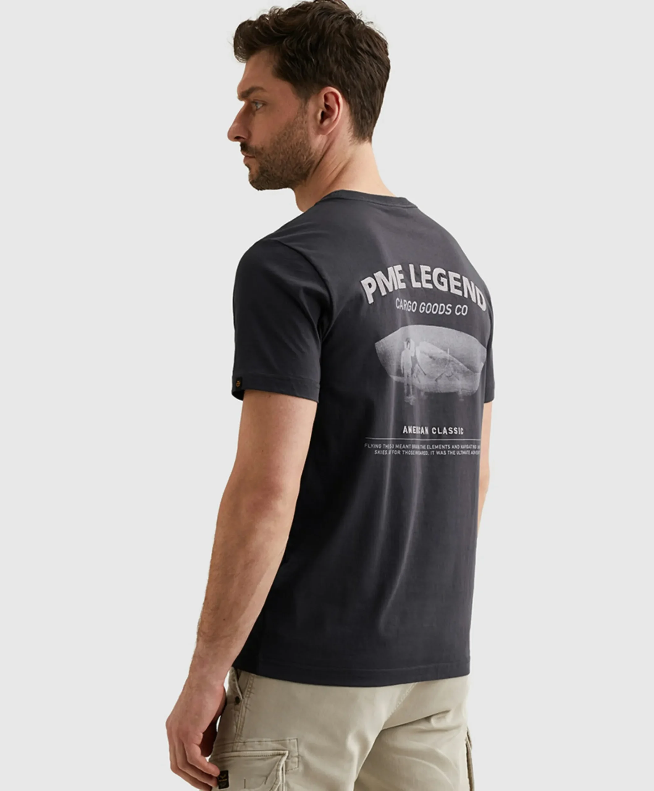 Heren T-shirt blauw