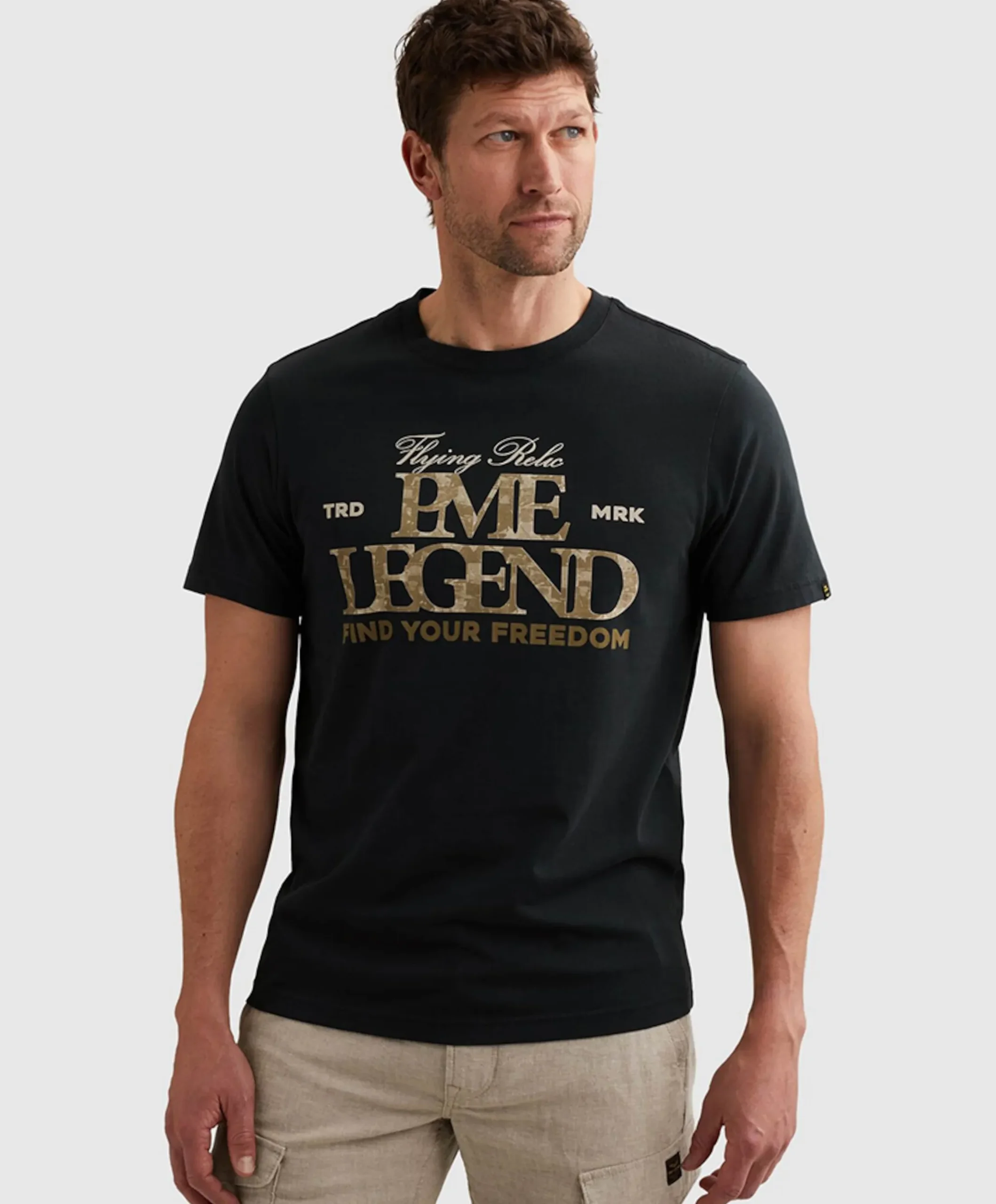 Heren T-shirt blauw
