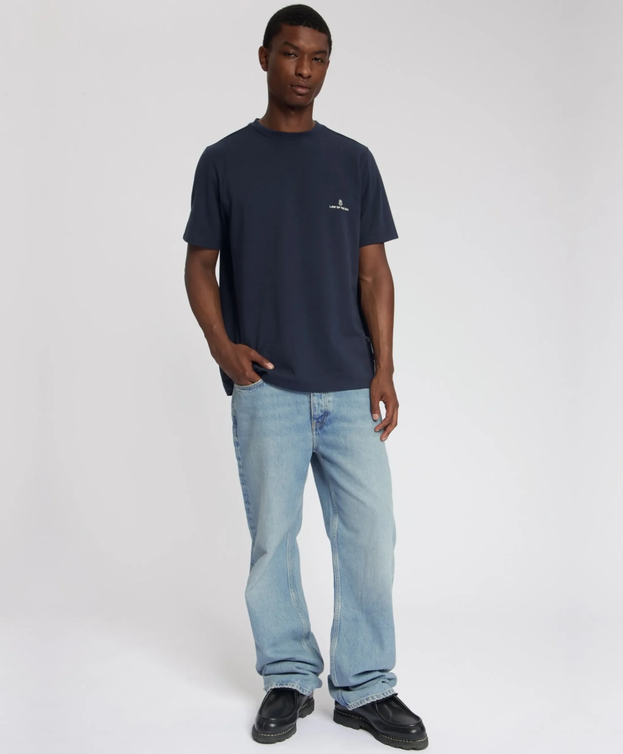 Heren T-shirt blauw