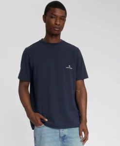 Heren T-shirt blauw