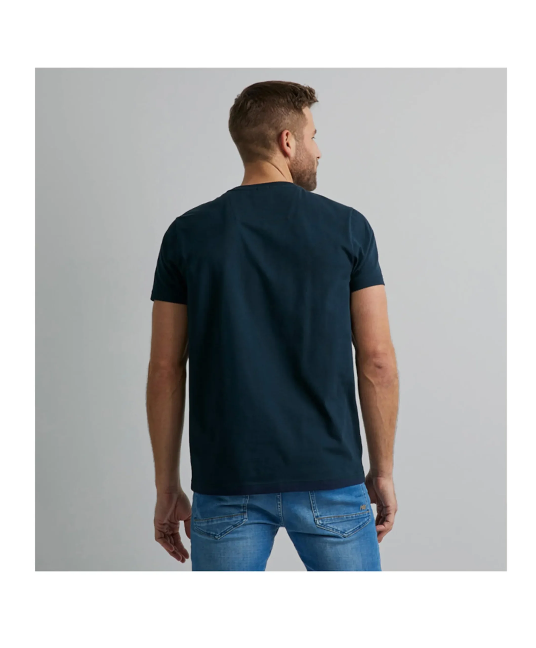 Heren T-shirt blauw