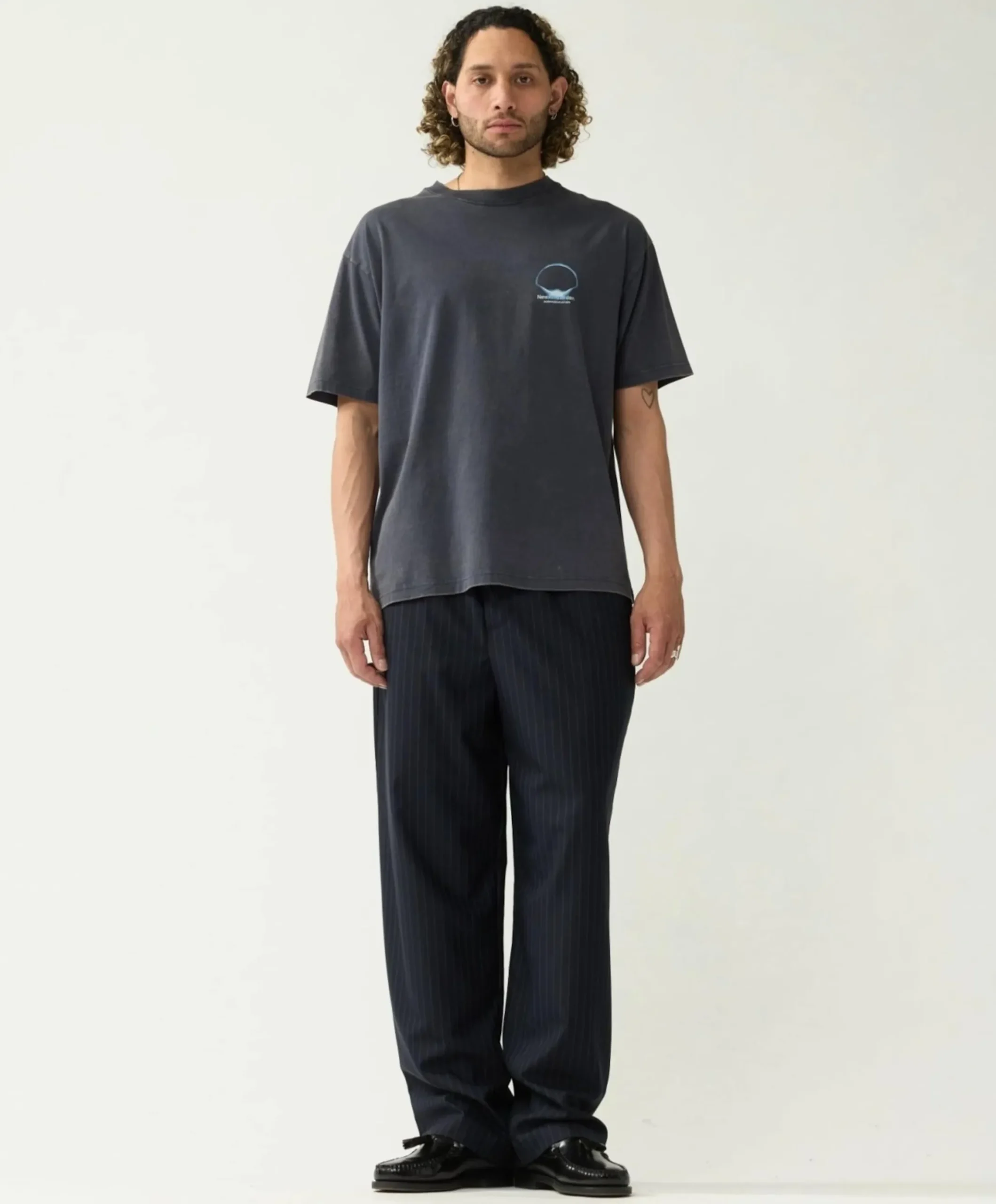 Heren T-shirt blauw
