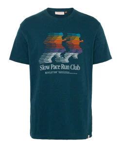 Heren T-shirt blauw