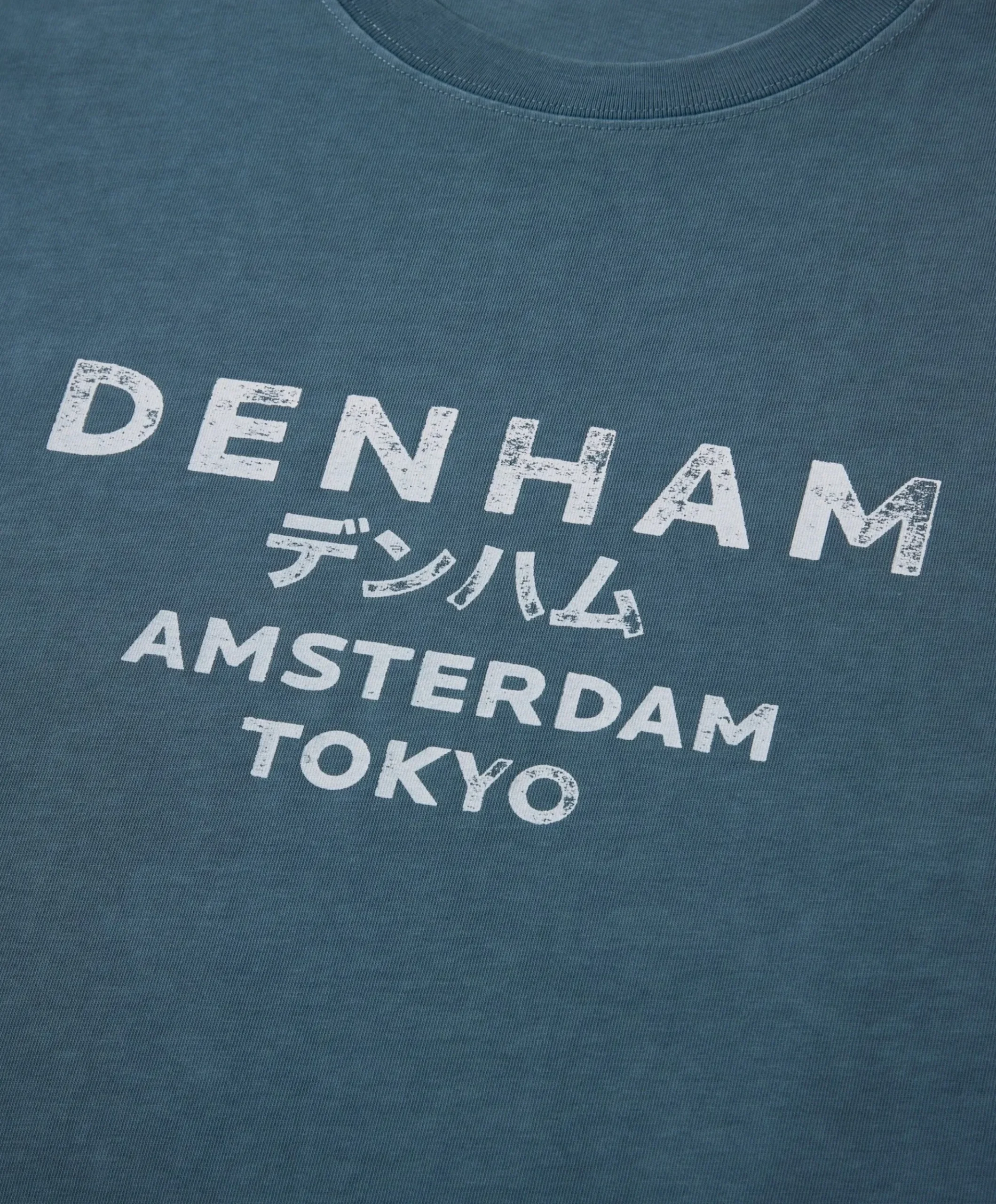 Heren T-shirt blauw